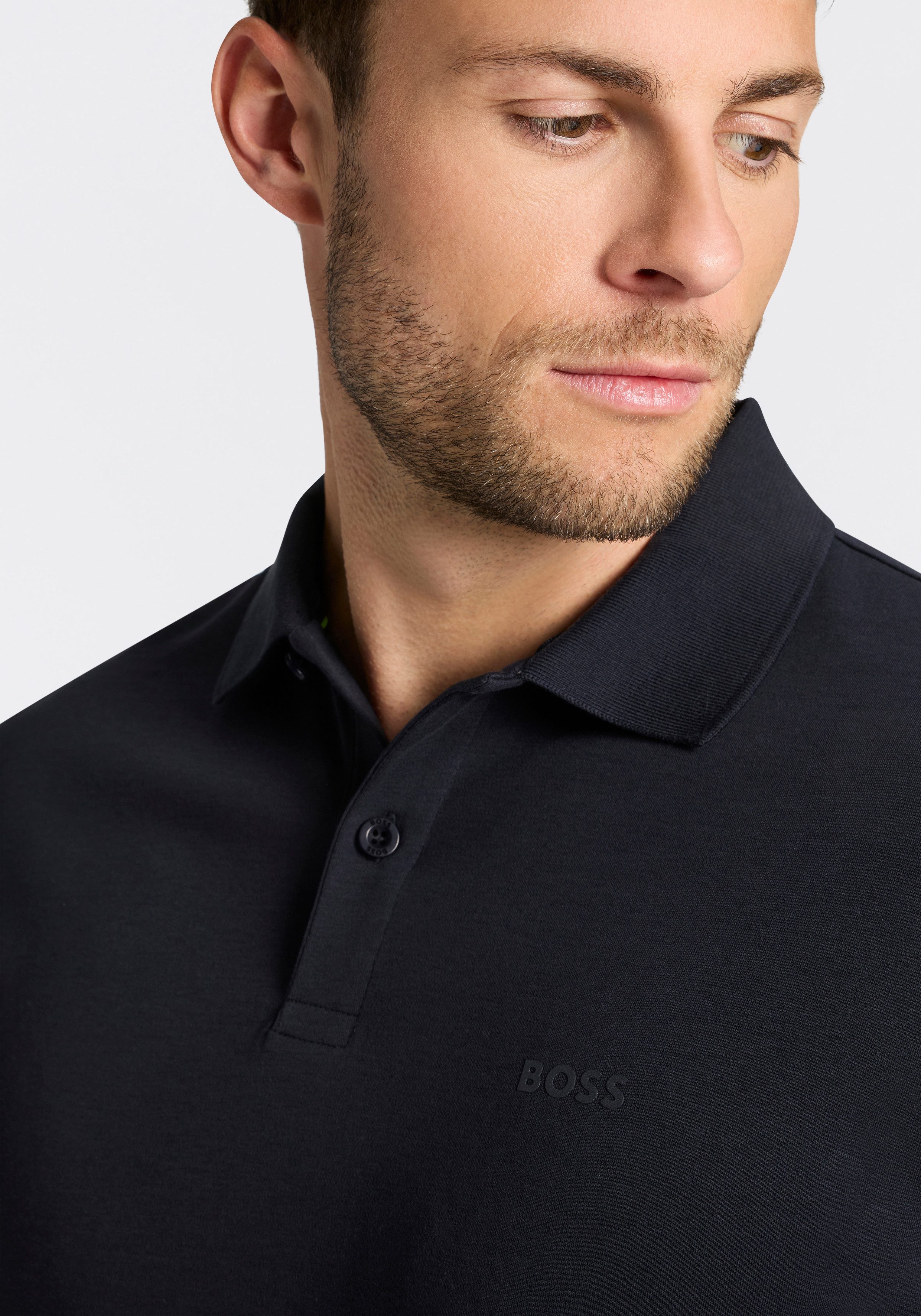 BOSS GREEN Poloshirt Pio 2 Jersey Regular Fit Cotton Jersey Polo, pflegeleicht 100% Baumwolle