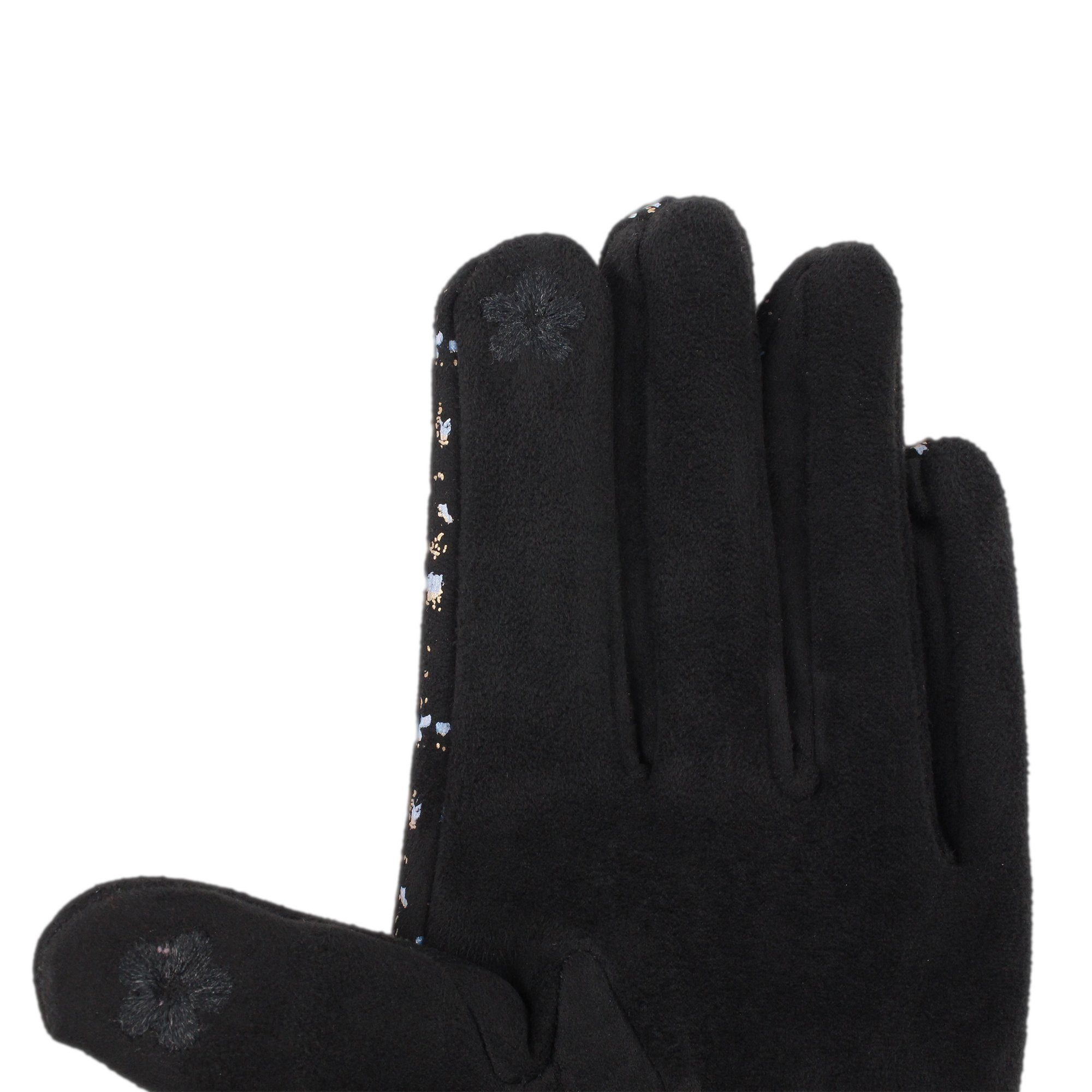 ZEBRO blau Fleecehandschuhe Handschuh