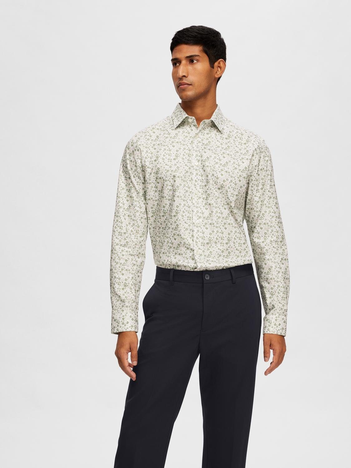 SELECTED HOMME Langarmhemd SLHSLIMSOHO-ETHAN AOP SHIRT günstig online kaufen