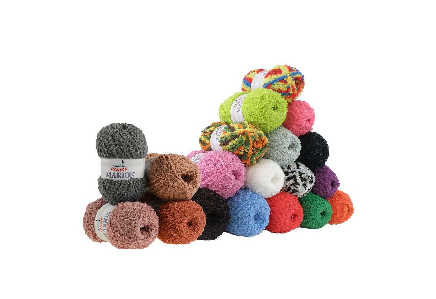 Thumbnail - VLNIKA 500g Kuschelstrickgarn MARION Häkelwolle, grau