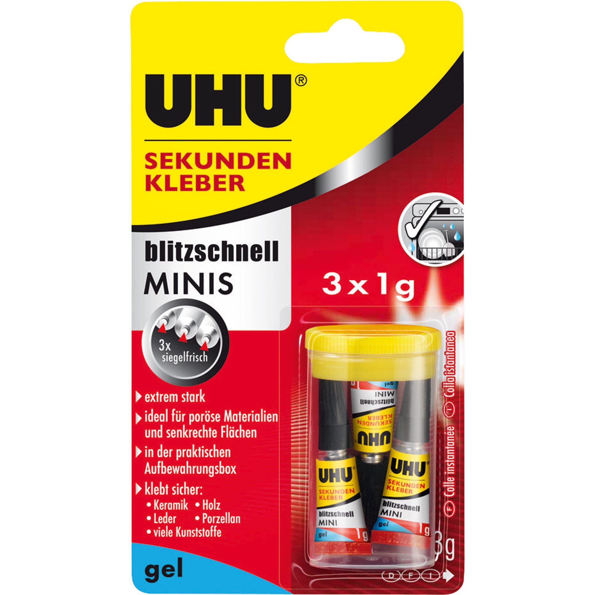 UHU Bastelkleber UHU Sekundenkleber blitzschnell Minis günstig online kaufen