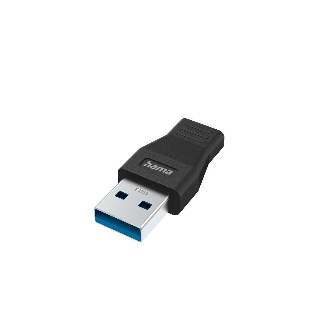 Hama USB-A-Stecker - USB-C-Buchse 3.2 5 Gbit/s USB A-Adapter auf USB-C USB- Adapter USB Typ A zu USB-C, Exzellente Übertragungsqualität d. hochwertige  Materialien