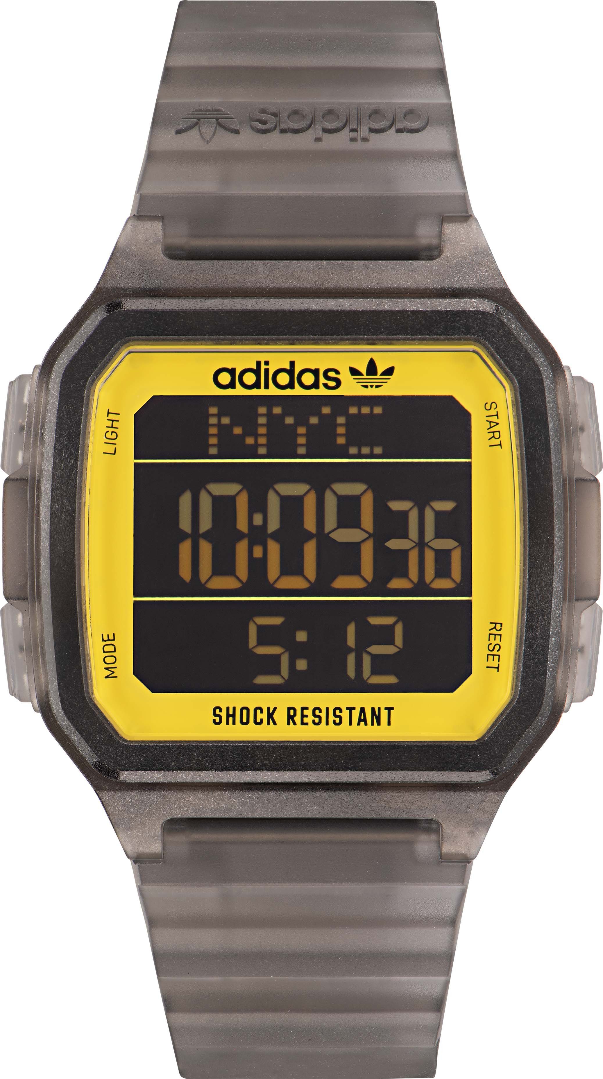 adidas Originals Digitaluhr DIGITAL ONE GMT, AOST225542I, Armbanduhr, Quarzuhr, Herrenuhr