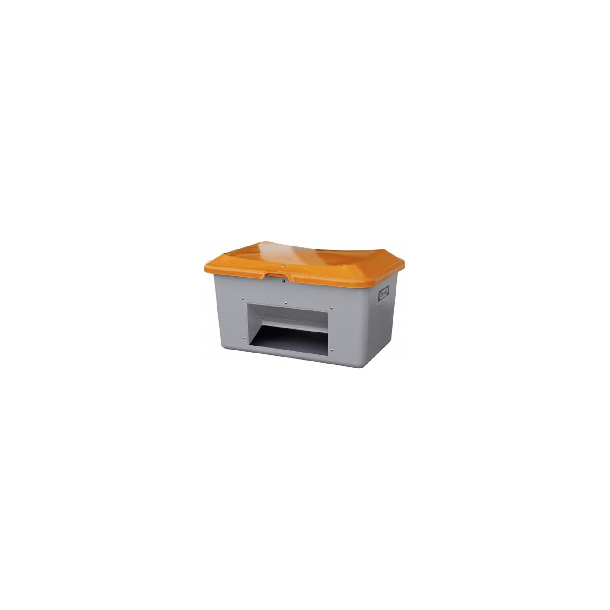 CEMO Aufbewahrungsbox CEMO Streugutbehälter Plus3 200 Liter mit Entnahme grau/orange