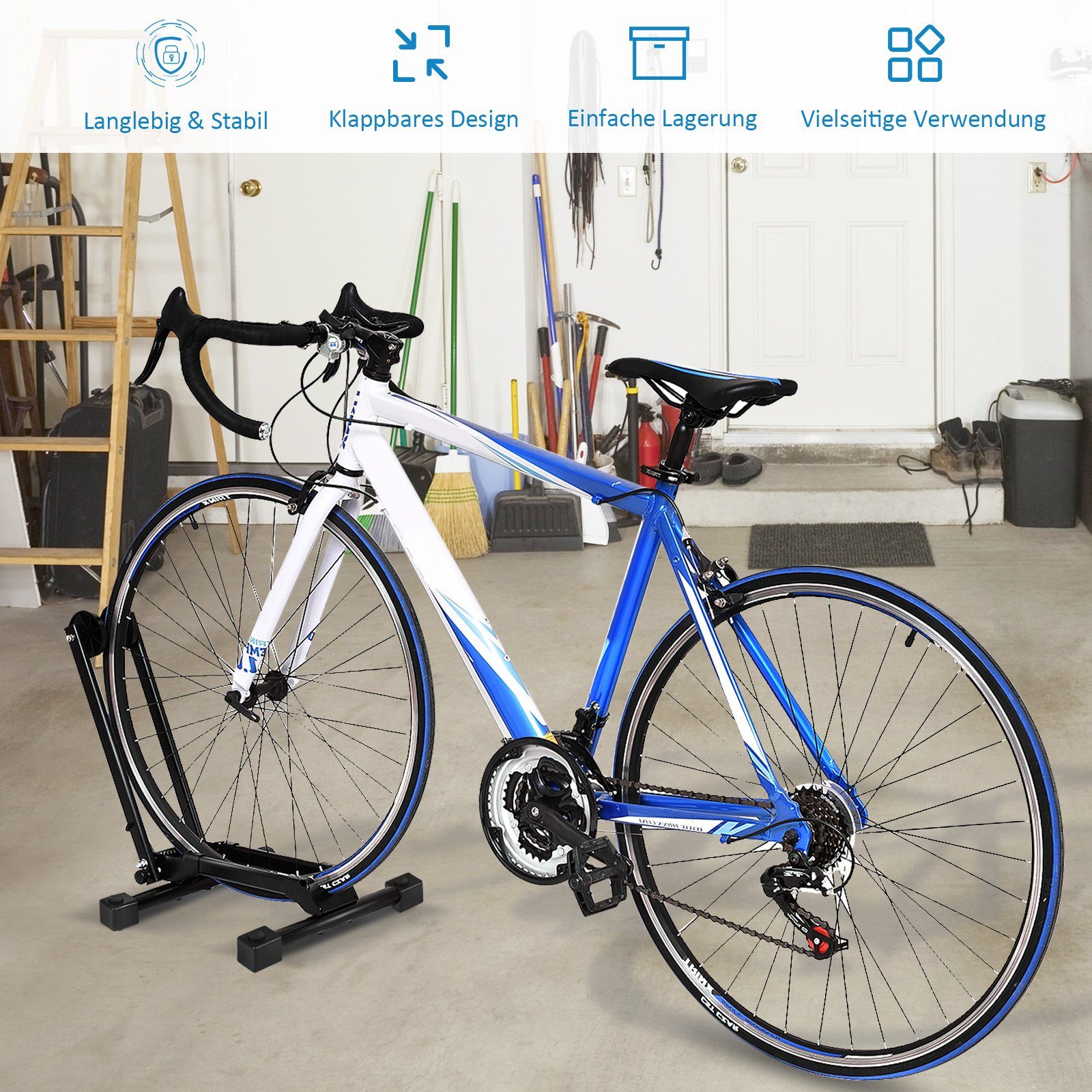 Gugxiom Pro Fahrrad Radausrichter - Faltbarer Balancer Für Vorderrad 100mm