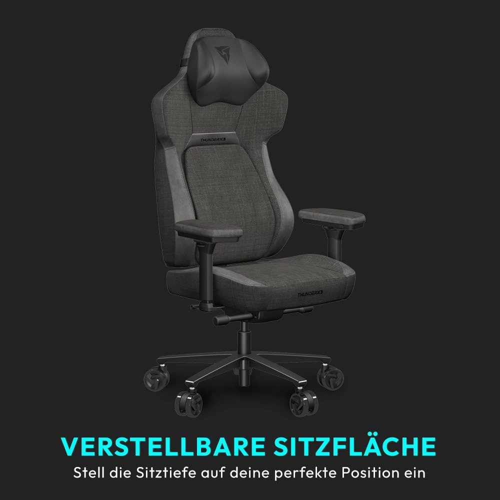 ThunderX3 Gaming-Stuhl ThunderX3 CORE Loft Ergonomischer Gaming Stuhl - dunkelgrau – Bild 5 von 5
