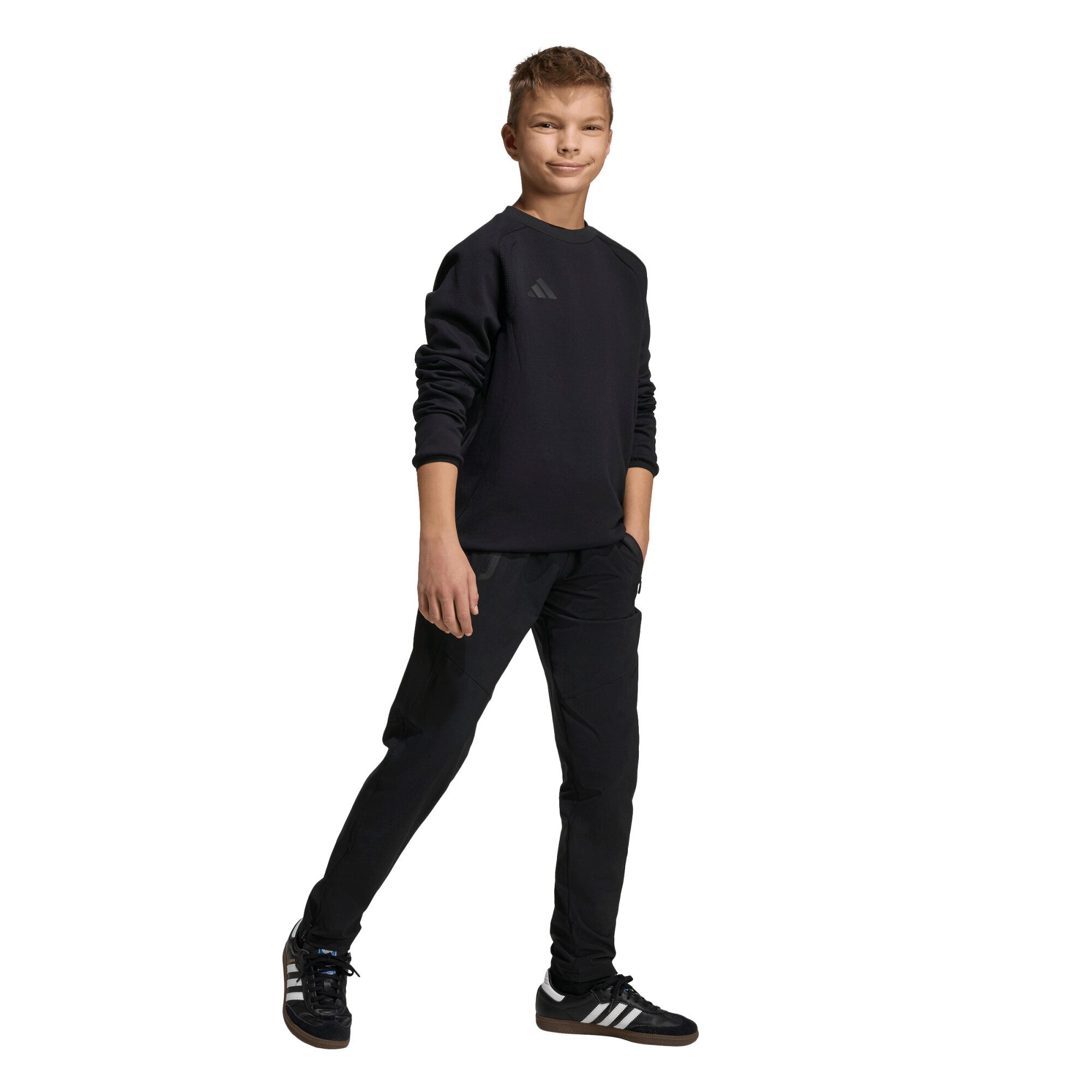 adidas Performance Fleecepullover adidas Kinder Pullover Tiro Travel Crew Sweater Y