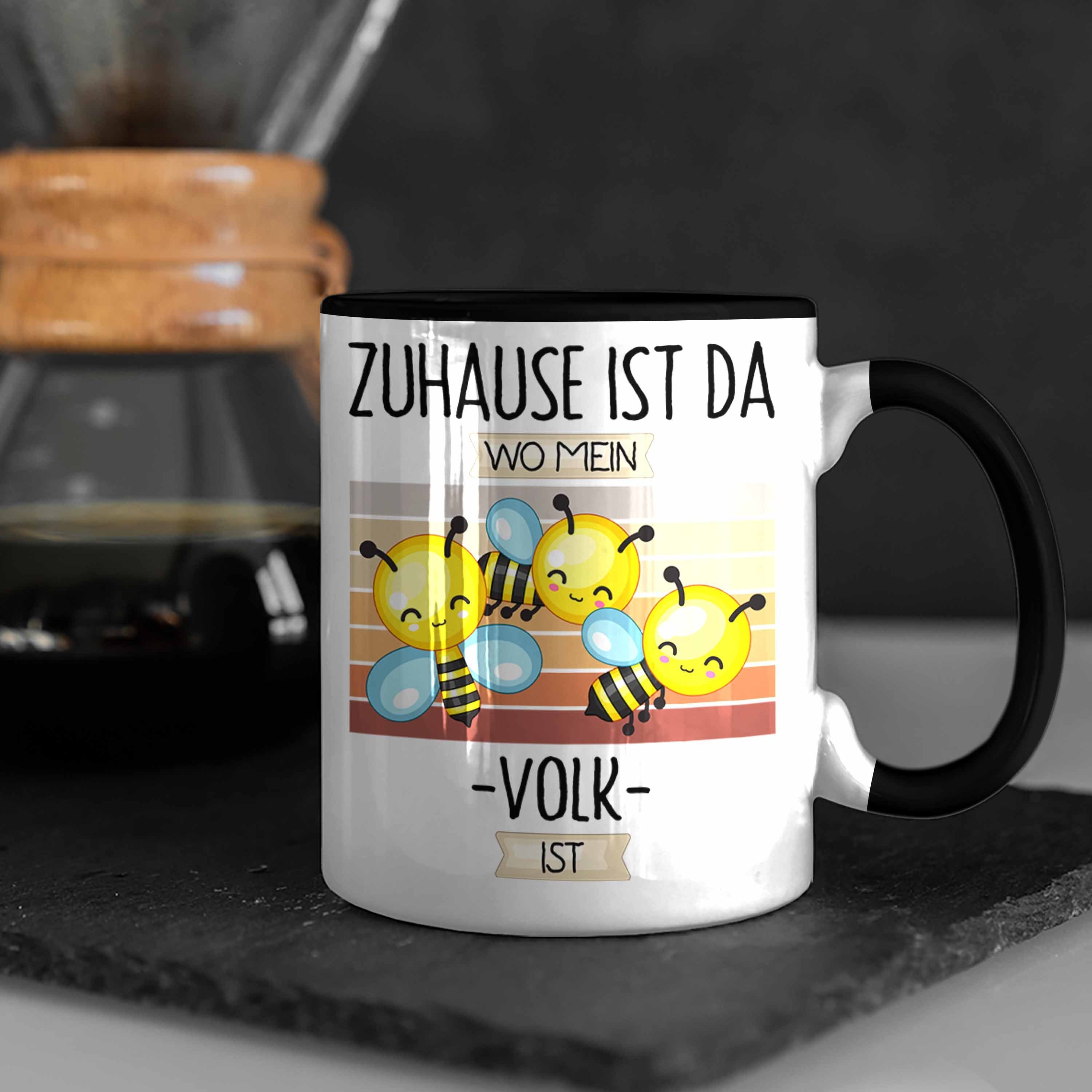 Me Zuhause Imker Wo Tasse Da Schwarz Geschenkidee Lustiger Trendation Spruch Ist Geschenk Tasse