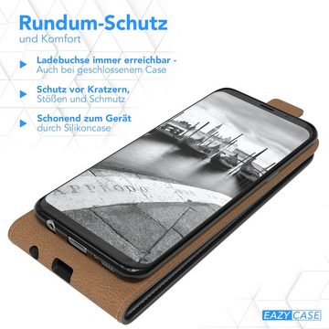 EAZY CASE Handyhülle Flipcase für Samsung Galaxy S8 5,8 Zoll, Tasche Klapphülle Handytasche zum Aufklappen Etui Kunstleder Schwarz