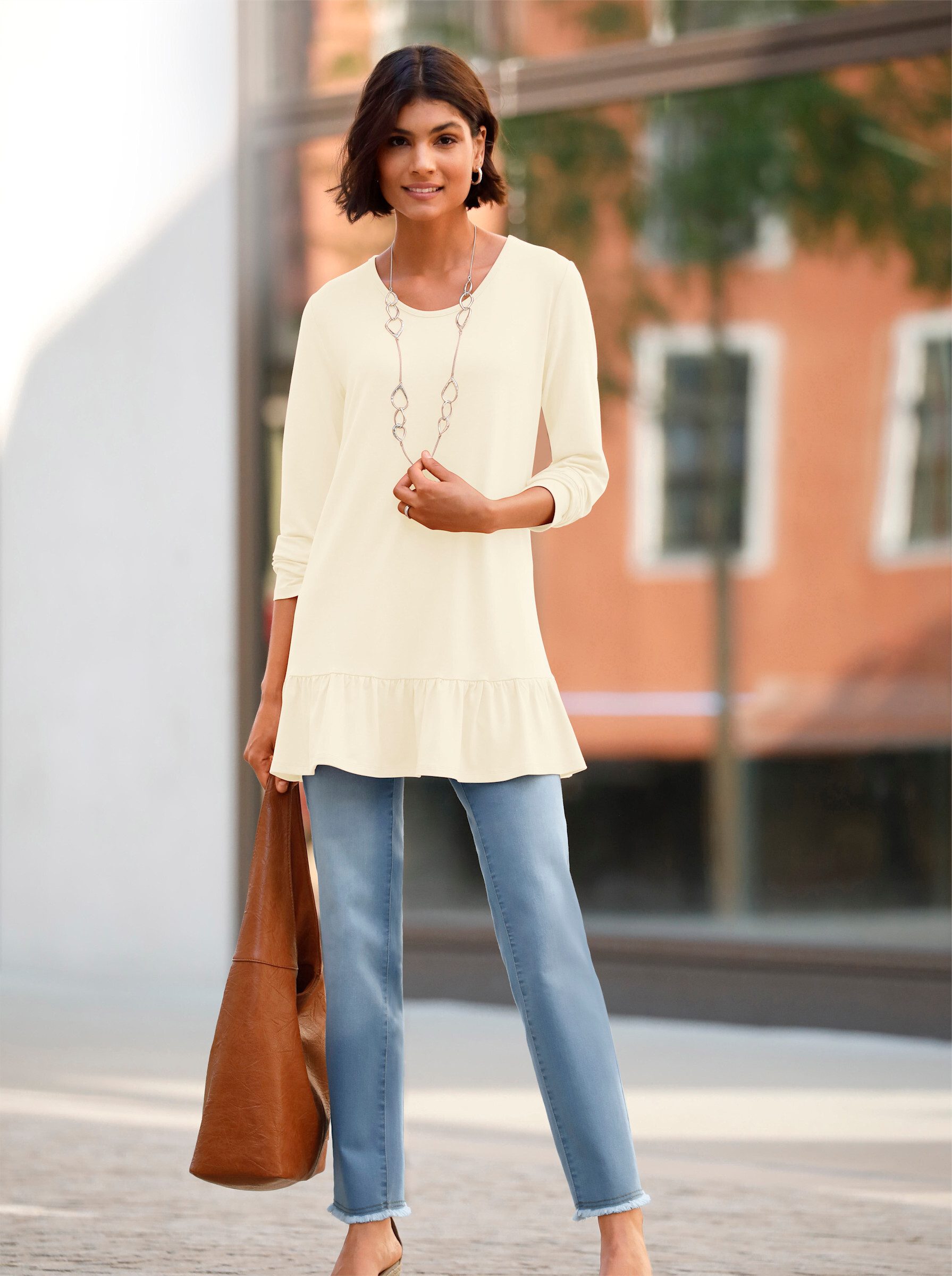 Sieh an! T-Shirt Longshirt Langarm