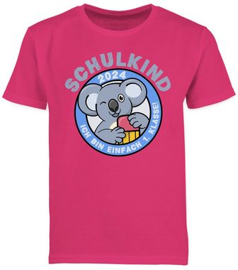 Shirtracer T-Shirt Schulkind 2024 Ich bin einfach 1. Klasse Koala Einschulung Junge Schulanfang Geschenke