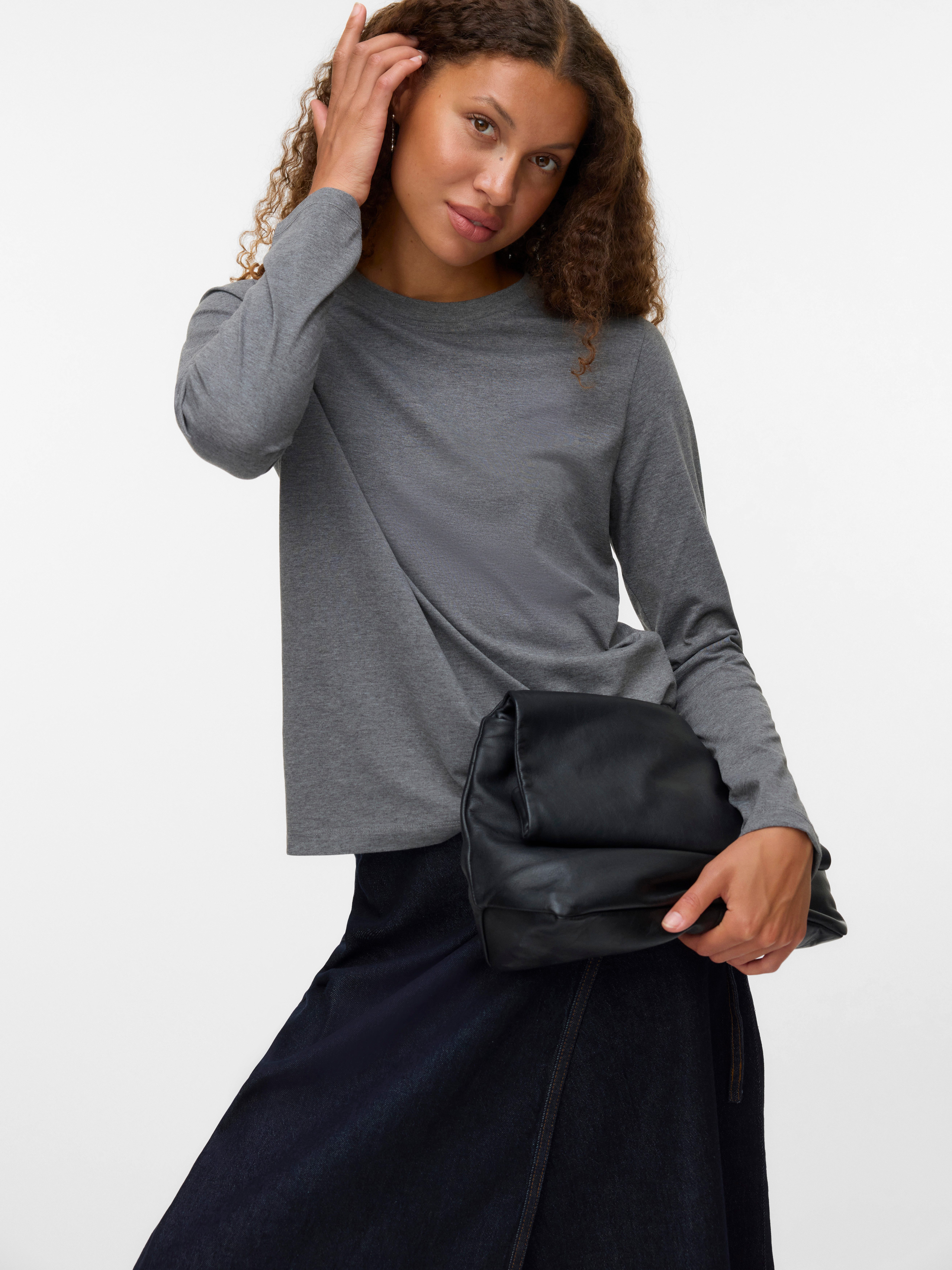 Vero Moda Langarmshirt VMPAULINA LS T-SHIRT günstig online kaufen