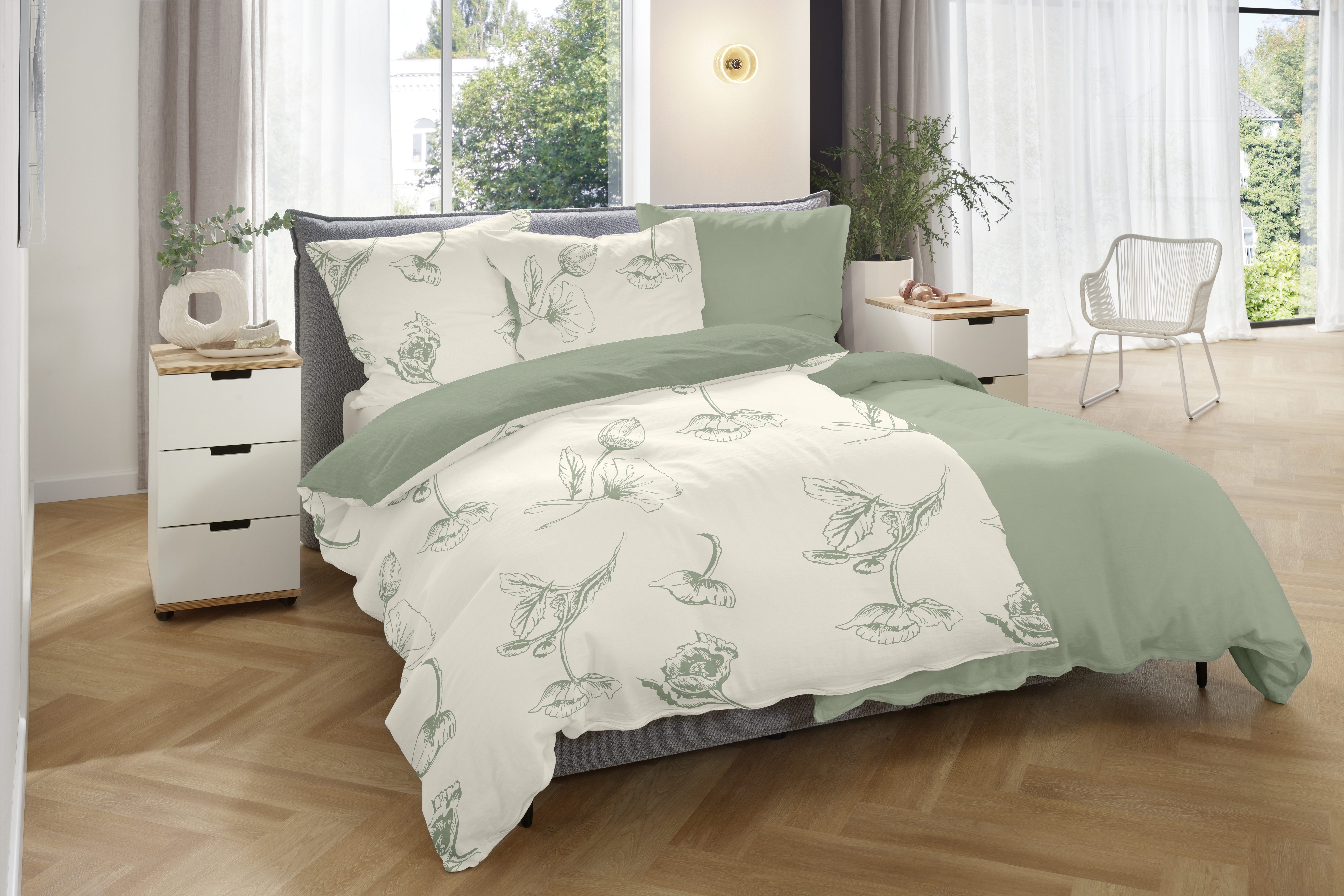 Primera Bettwäsche Halbleinen-Bettwäsche, Halbleinen, 2 teilig, Uni