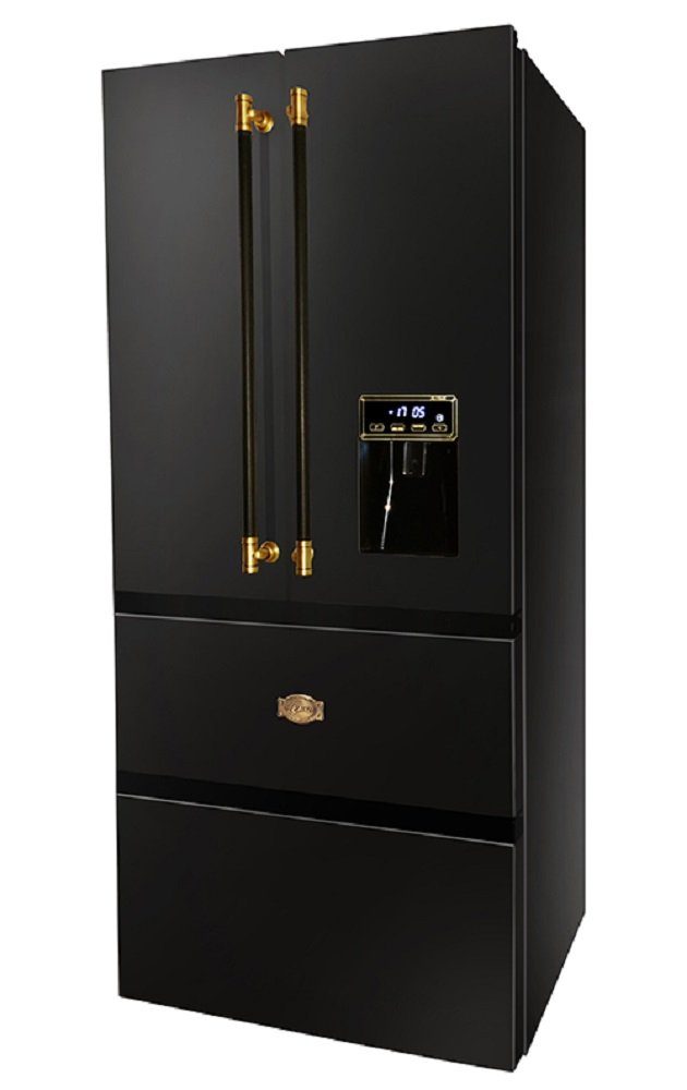 Kaiser Küchengeräte Side-by-Side Retro Kühlschrank, 183 cm hoch, 83.6 cm breit, No Frost 506 L KS 80425 Em, 83 cm breit, 183 cm hoch, 83.6 cm breit, Retro Kühlschrank, No Frost 506 L