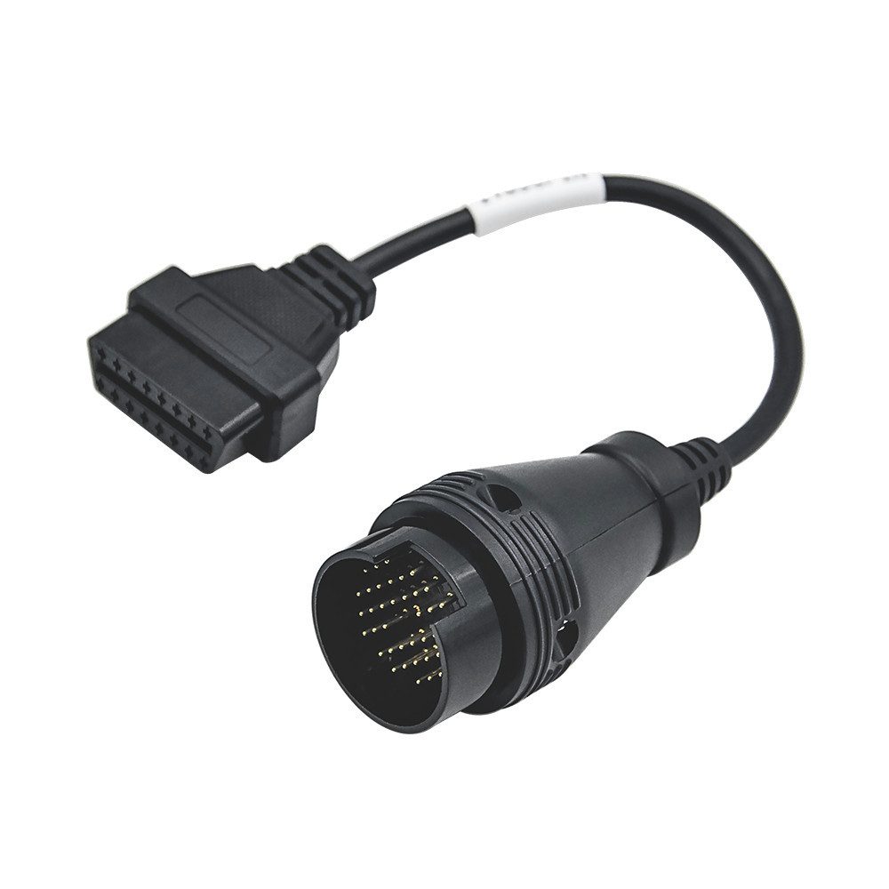Trade-Shop OBD2 Adapater passend für TCS CDP (pro), Autel, Launch KFZ-Adapter, 15.00 cm, Stecker A: OBD1 38pin Konektor für Iveco/ Stecker B: OBD2 16pin Buchse