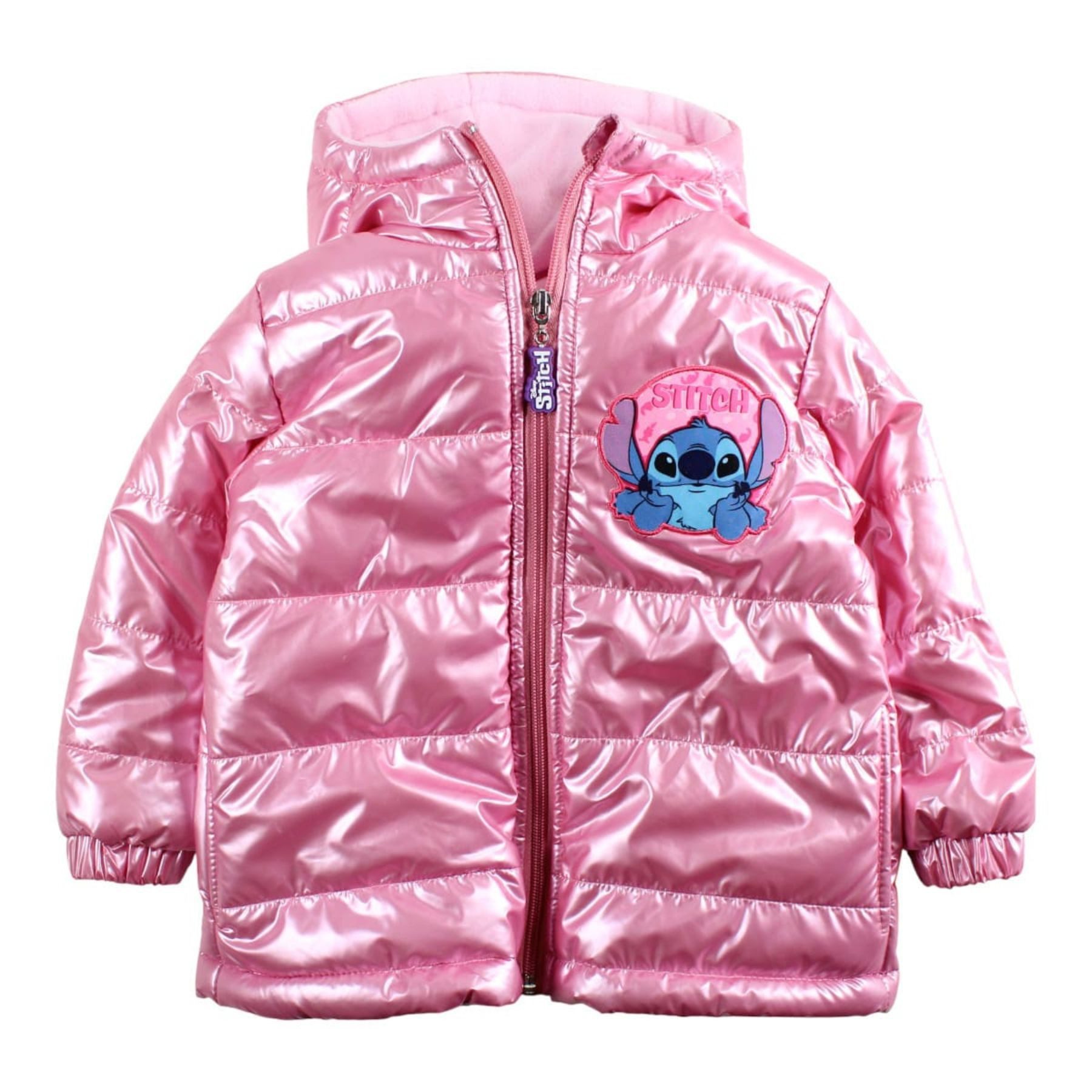 Lilo & Stitch Winterjacke Gefütterter Kinder Wintermantel warm bequem und alltagstauglich