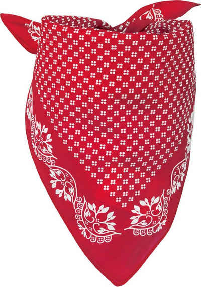 styleBREAKER Bandana, (1-St), Baumwolle Dreieckstuch mit Blümchen Muster