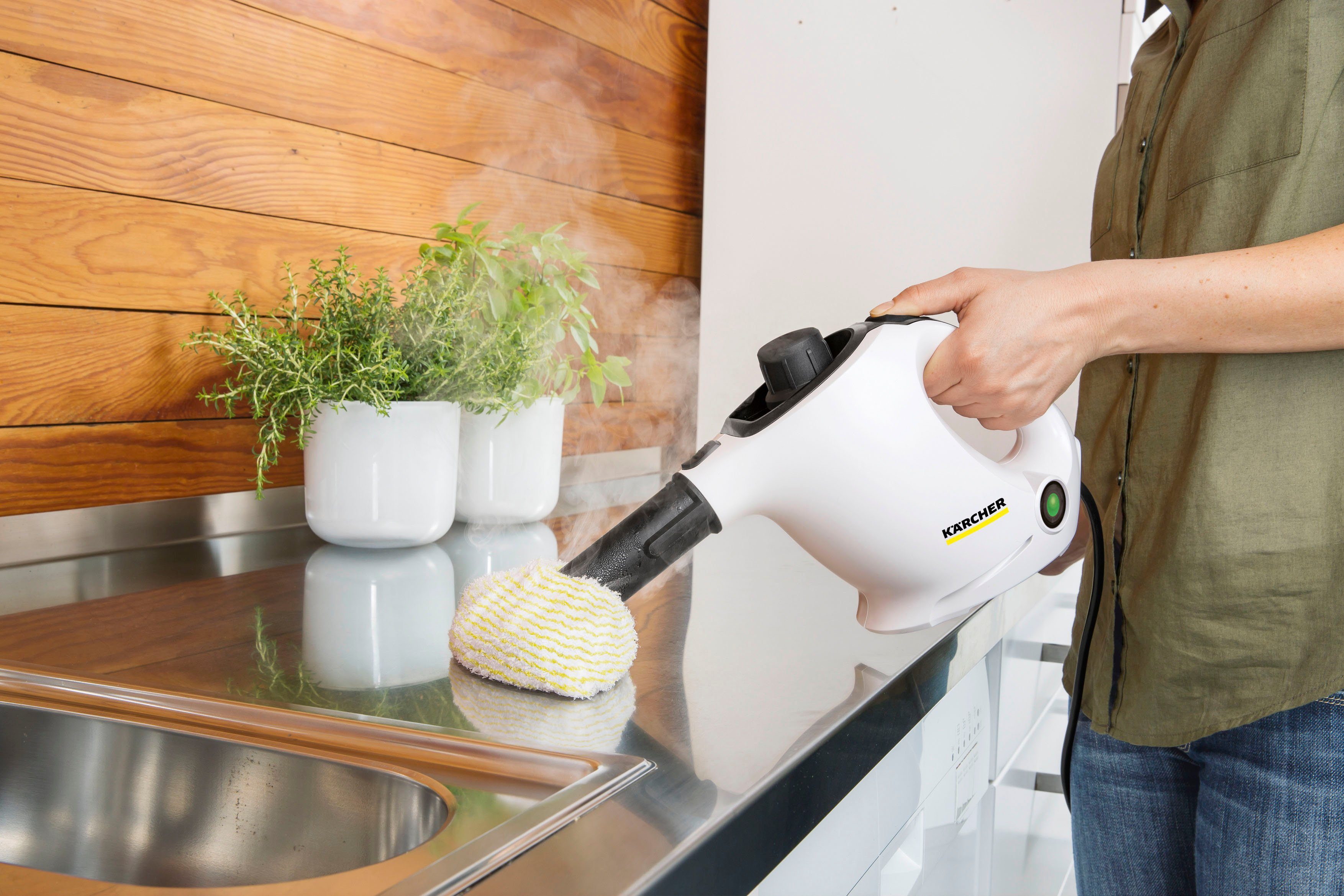KÄRCHER Handdampfreiniger HandSC 1, 1200 W, Dampfdruck: 3 bar, Aufheizzeit: 3 min.