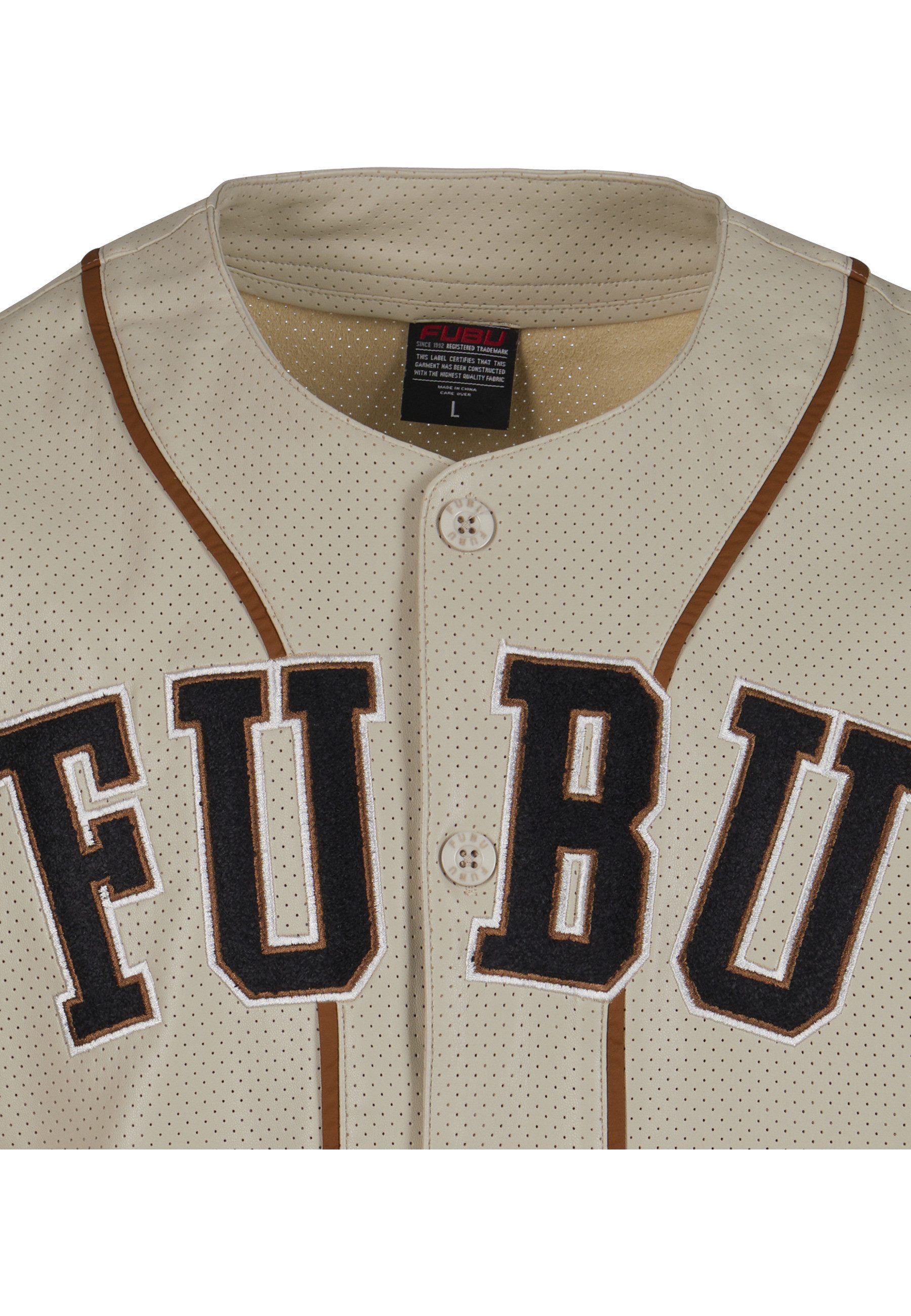 Fubu T-Shirt Fubu Herren FM233-007-1 FUBU College Leather Baseball Jersey (1-tlg)