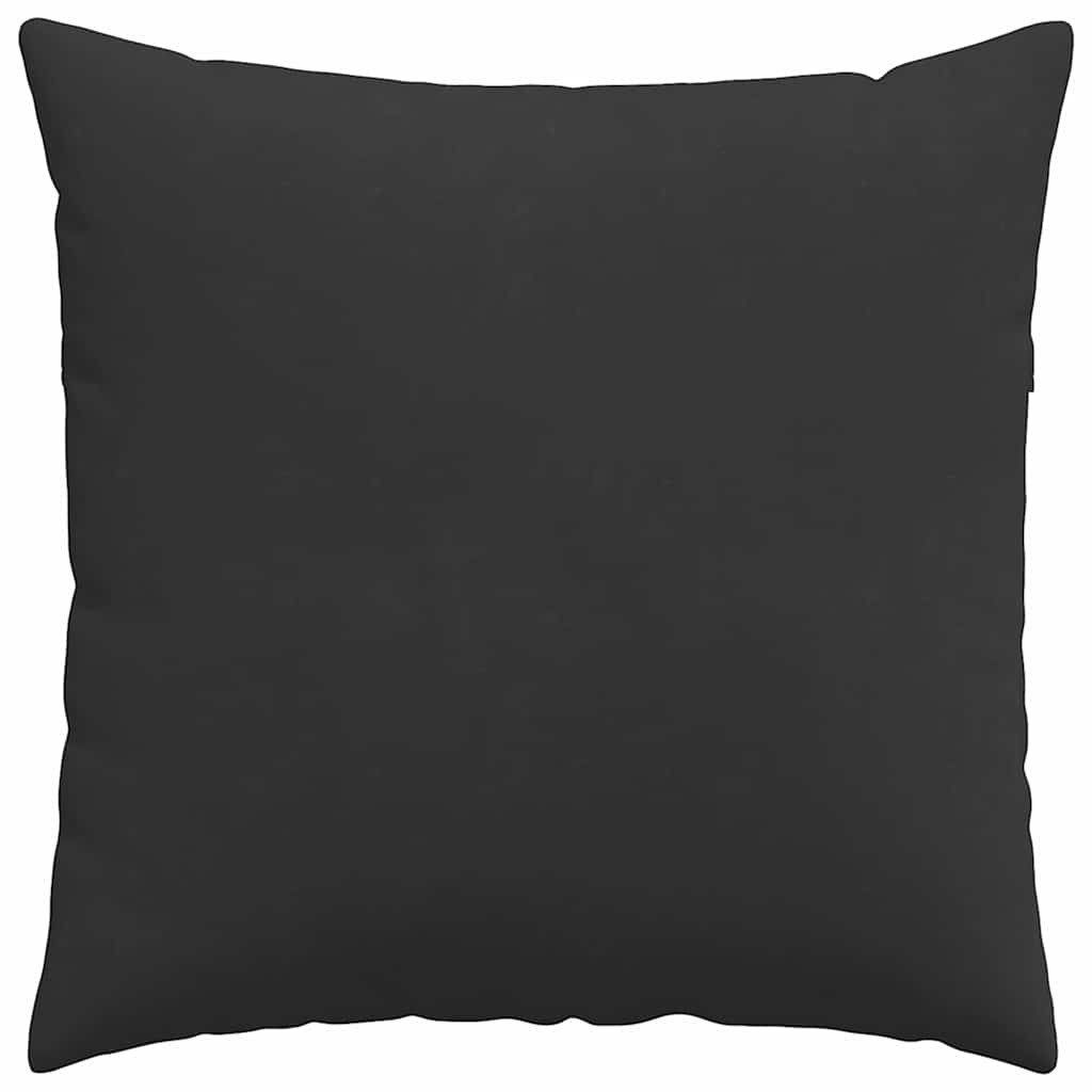 vidaXL Sitzauflage Sofakissen 2 Stück Schwarz 60 x 60 cm Stoff, (2 St)