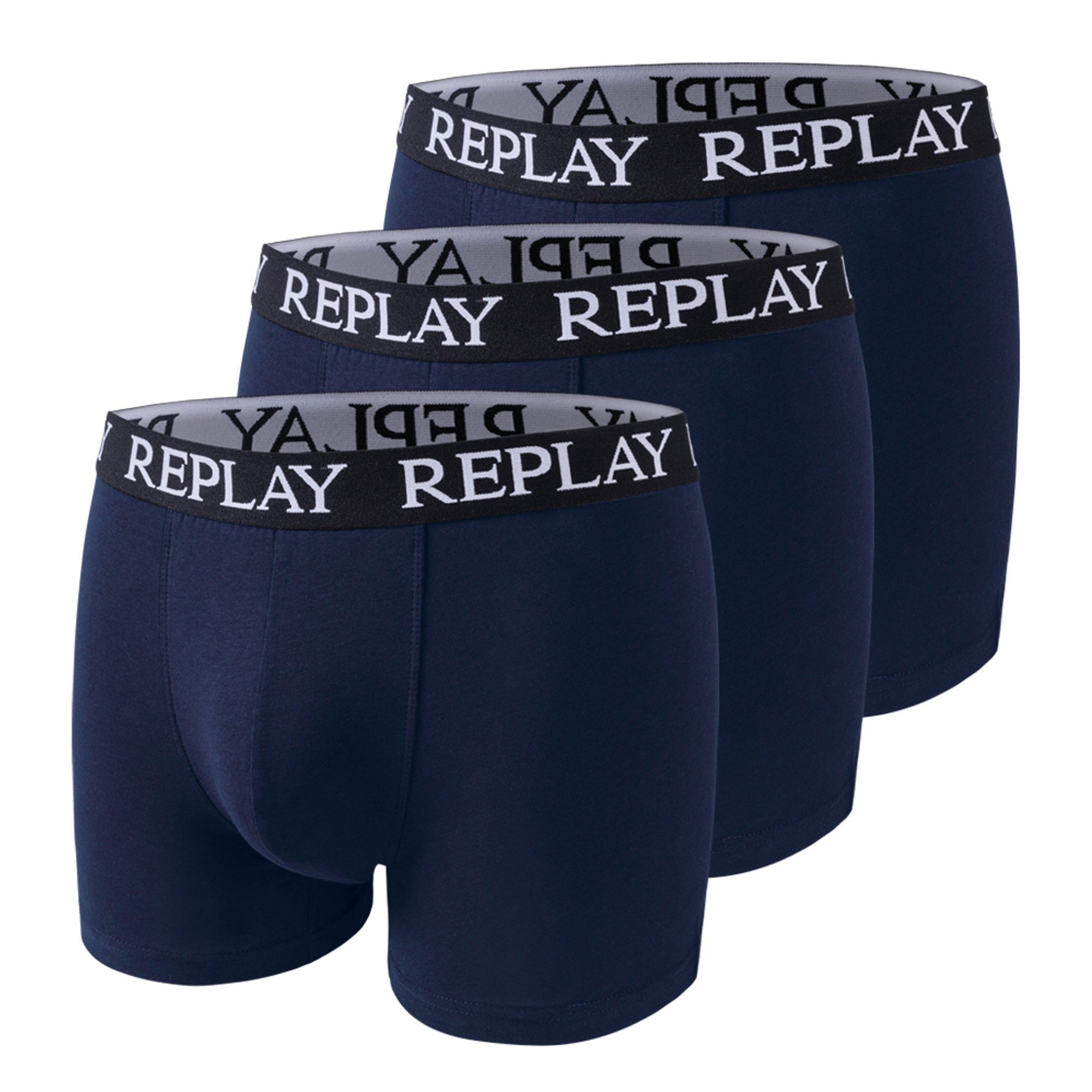 Replay Boxer Herren Boxershort 6er Pack Baumwollmischung (Packung, 6er Pack)