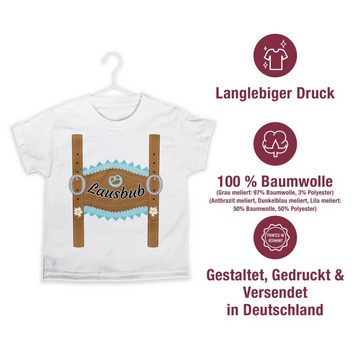 Shirtracer T-Shirt Lausbub Lederhose Mode für Oktoberfest Kinder Outfit