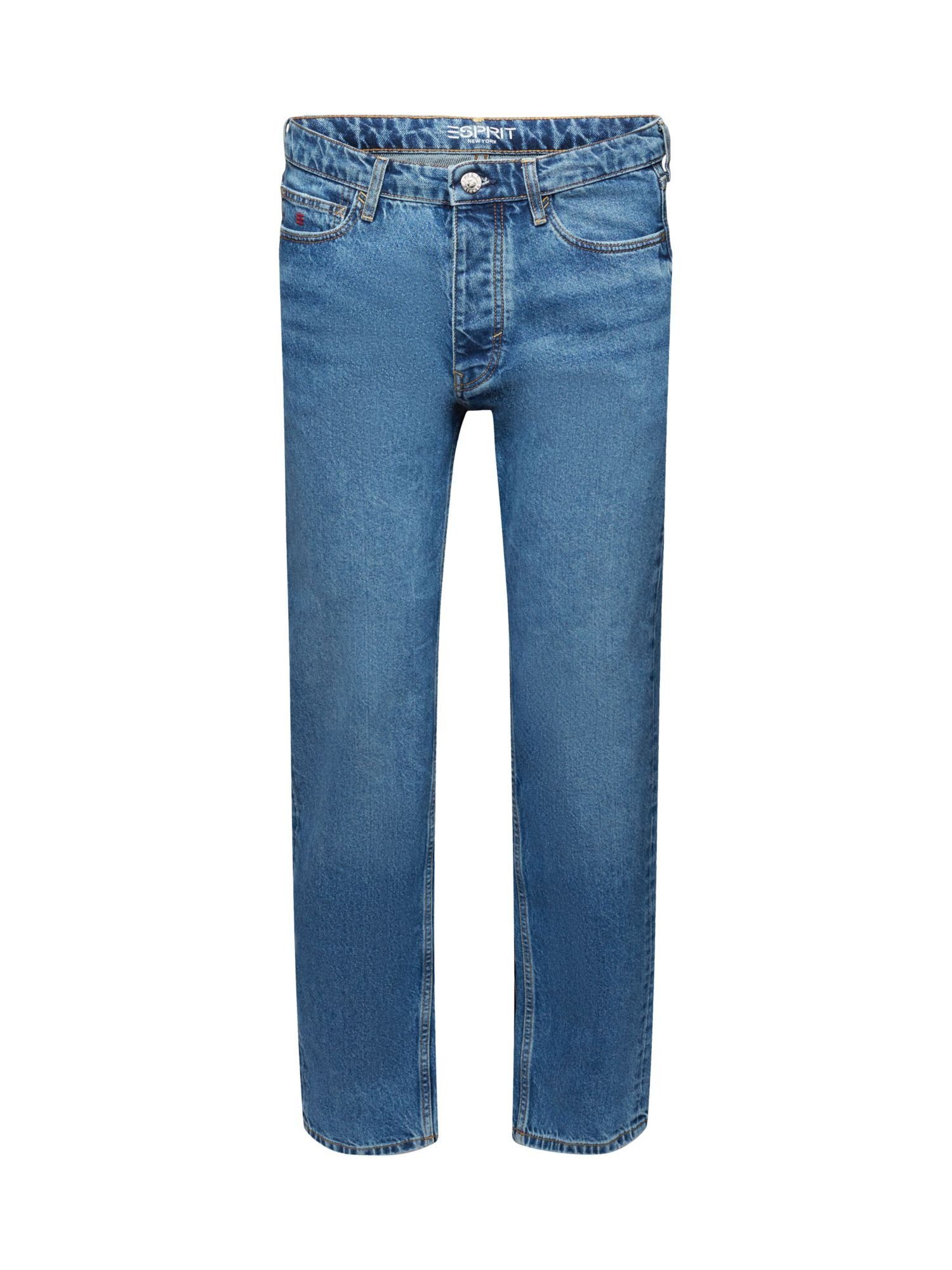 Esprit Straight-Jeans Lockere Retro-Jeans mit mittlerer Bundhöhe