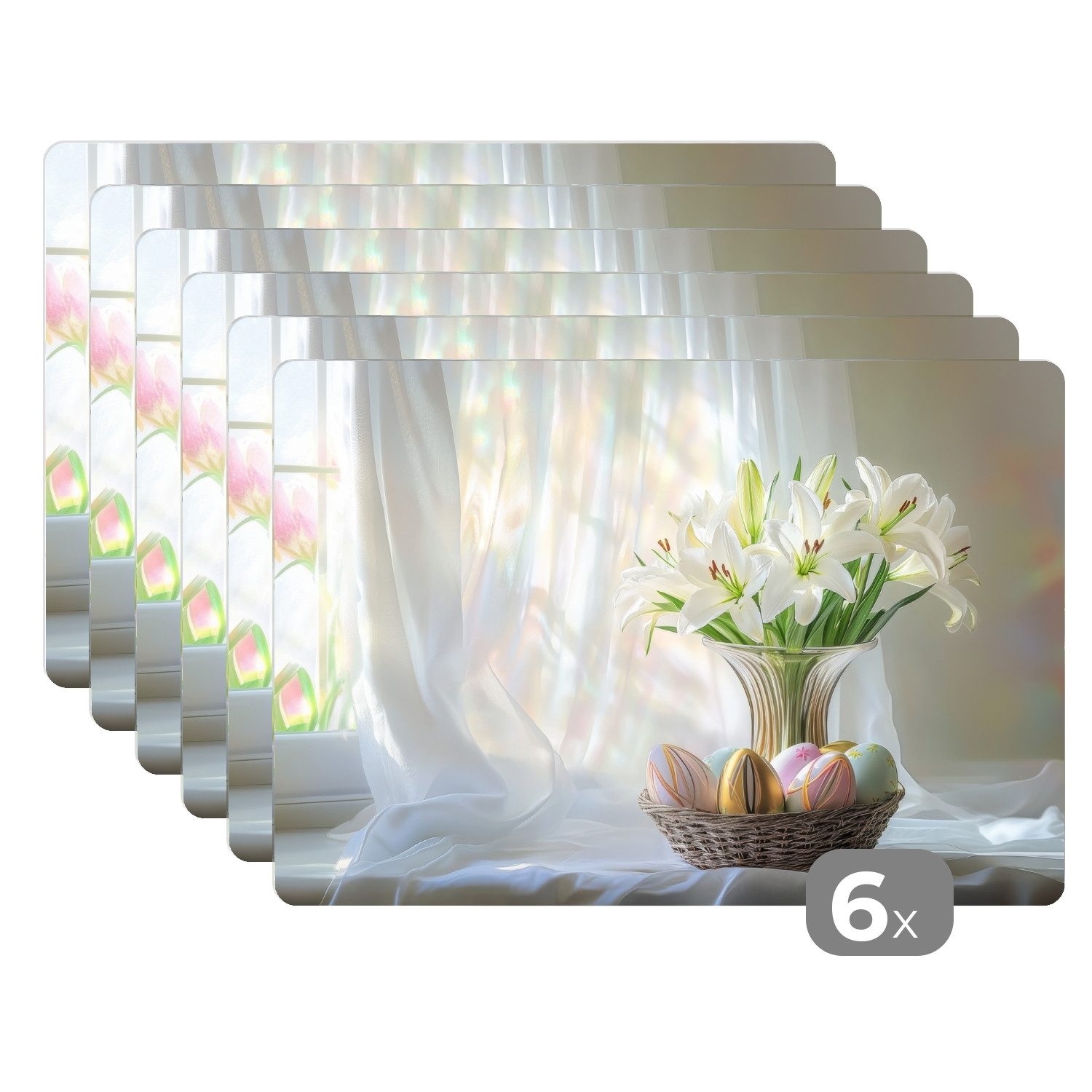 MuchoWow Platzset Vase - Eier - günstig online kaufen