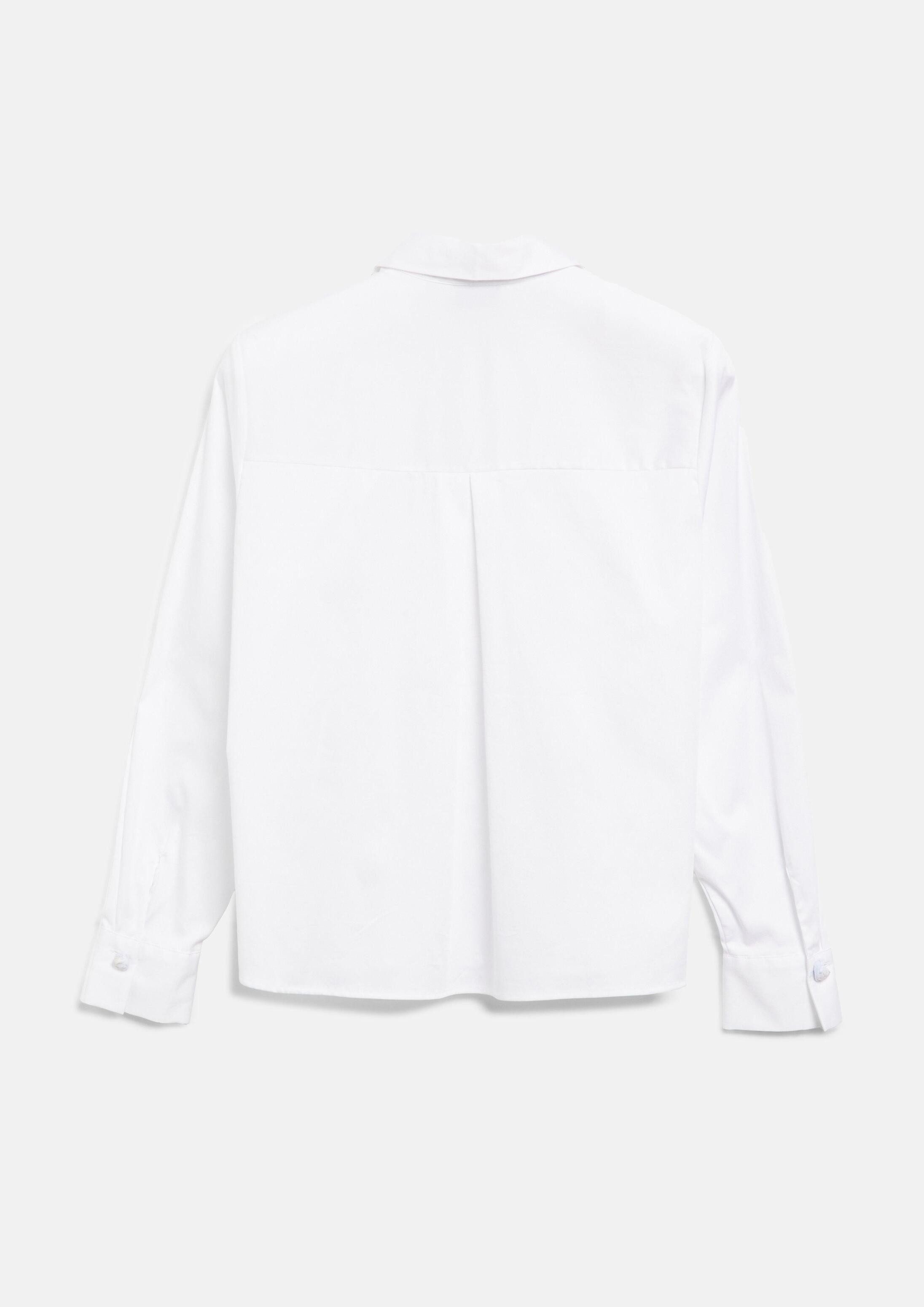 s.Oliver Langarmbluse Bluse Bluse mit Hemdkragen und Zierknopf-Details