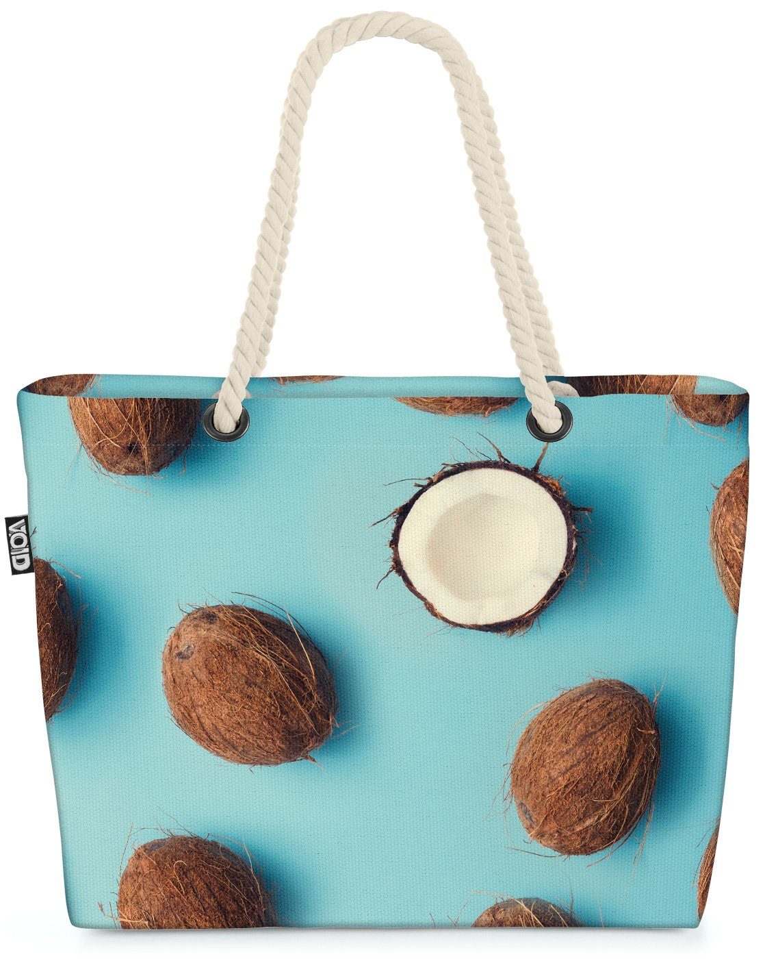 Kochen Muster Früchte Strandtasche Kokosnuss VOID Küche Cocktail Bag Essen Frucht Beach (1-tlg), Obst