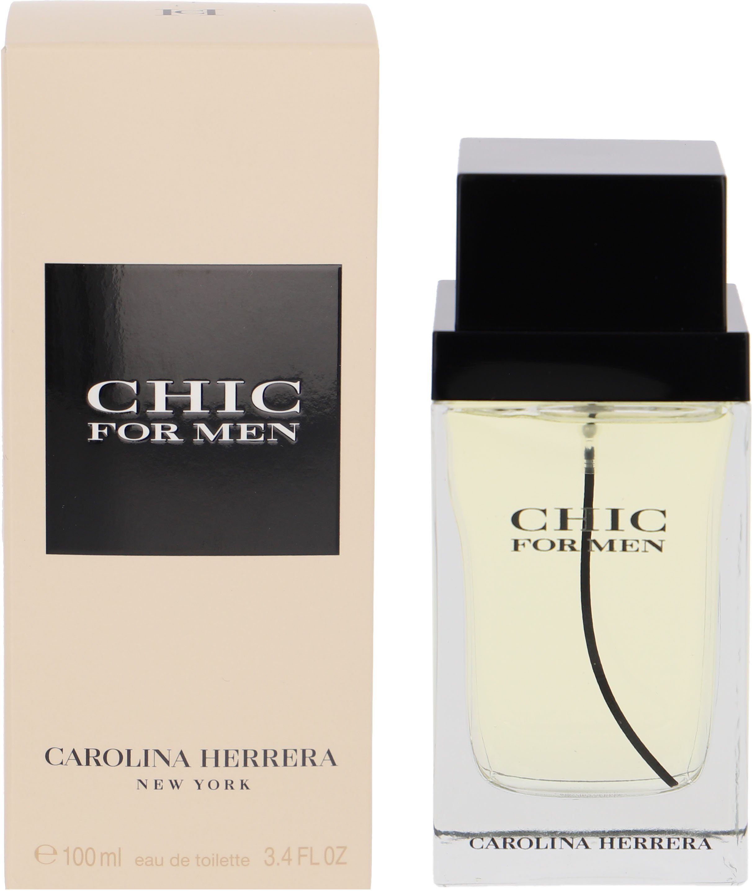 Carolina Herrera Eau de Toilette Carolina Herrera Chic Men, mit kontrastreicher Komposition