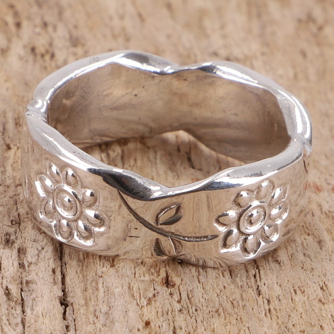 Guru-Shop Silberring Silberring, Boho Style Ethno Ring, Daumenring -..