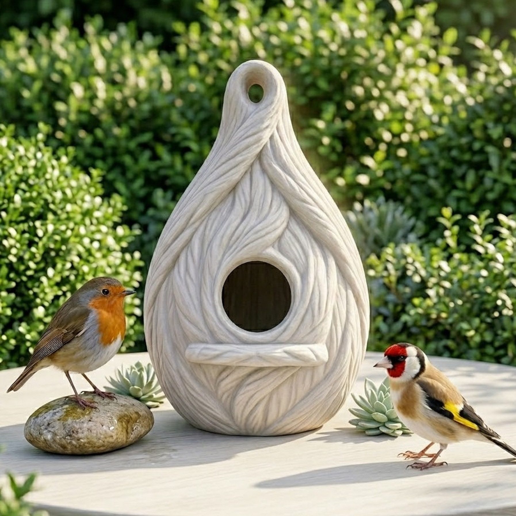 Mimaro Vogelhaus Vogelhaus Nisthaus Nistkasten, abschraubbarer Boden