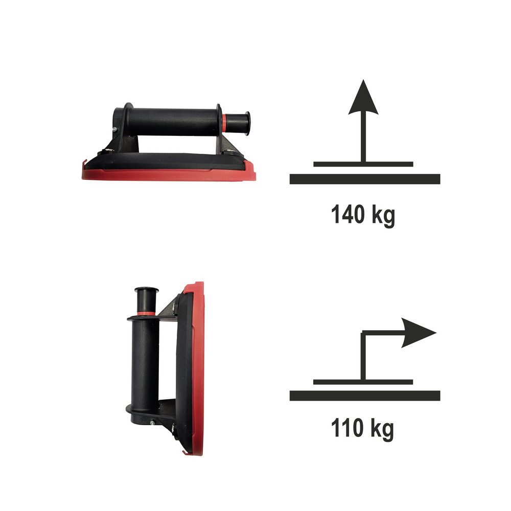 heicko e-ast GmbH Saugheber Heicko P612 1-Kopf-Saugheber mit eingebauter Vakuumpumpe und Vakuumanz, -]