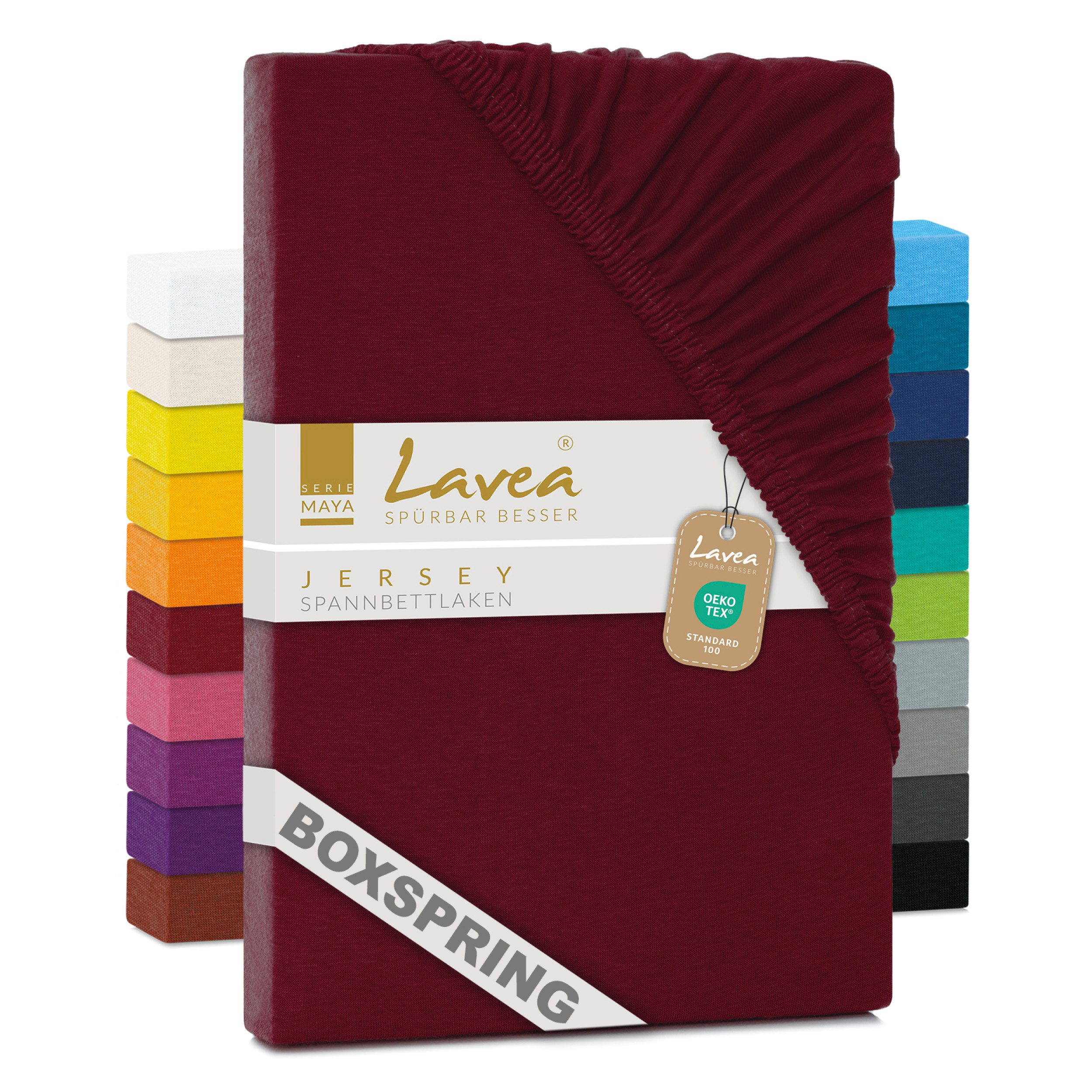 Lavea Spannbettlaken Maya, in Gr. 60x140, 90x200, 120x200, 140x200, 180x200 günstig online kaufen