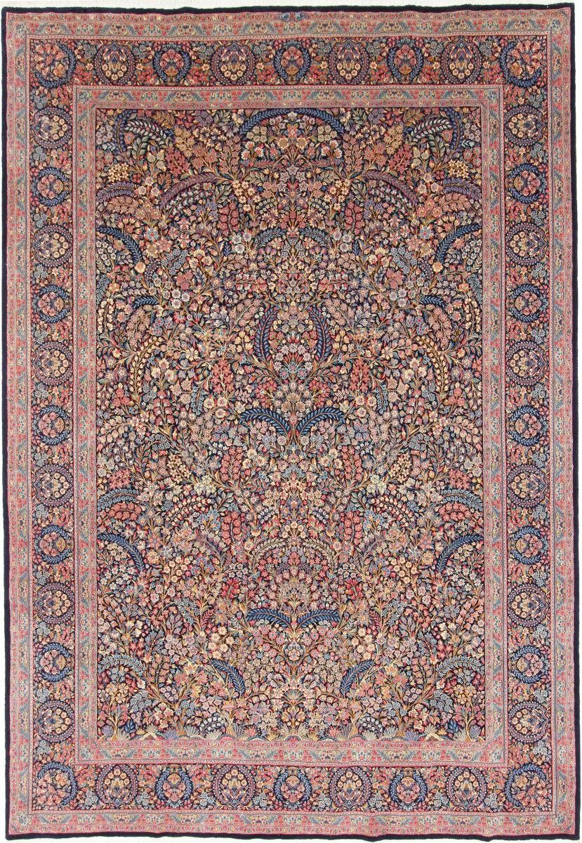 Orientteppich Kerman Sherkat 221x314 Handgeknüpfter Orientteppich / Perserteppich, Nain Trading, rechteckig, Höhe: 12 mm