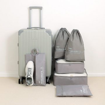 CoolBlauza Kofferorganizer 6-teiliges Reise-Aufbewahrungsbox-Set (1-tlg), Praktische Gepäckaufbewahrungsbox mit großem Fassungsvermögen