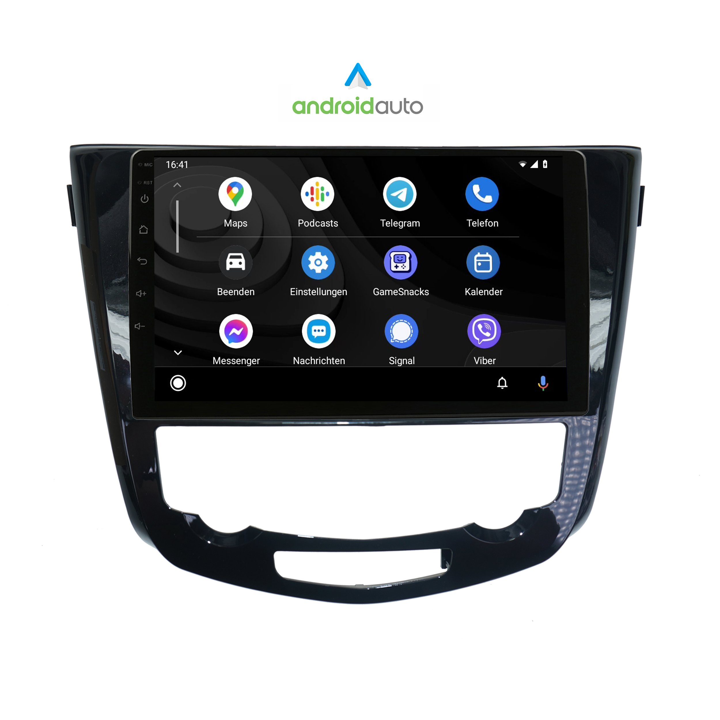 TAFFIO Für Nissan x-Trail Qashqai 10" Automatik Touch Android GPS CarPlay Einbau-Navigationsgerät