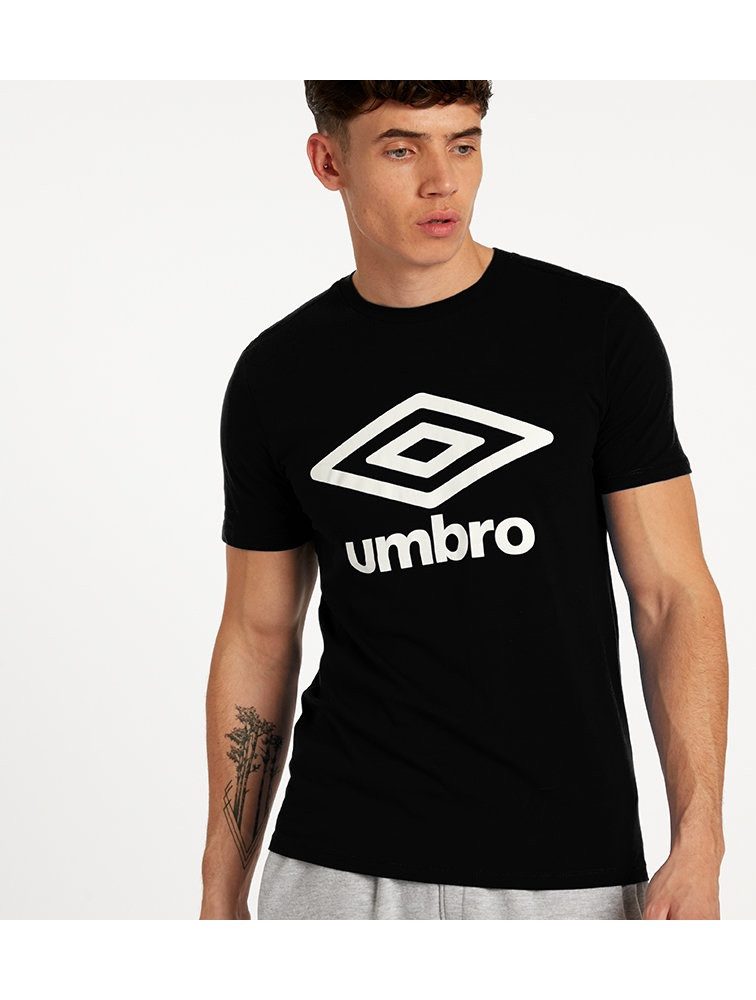 Umbro T-Shirt Big Logo (Baumwolle) 2021 schwarz Herren