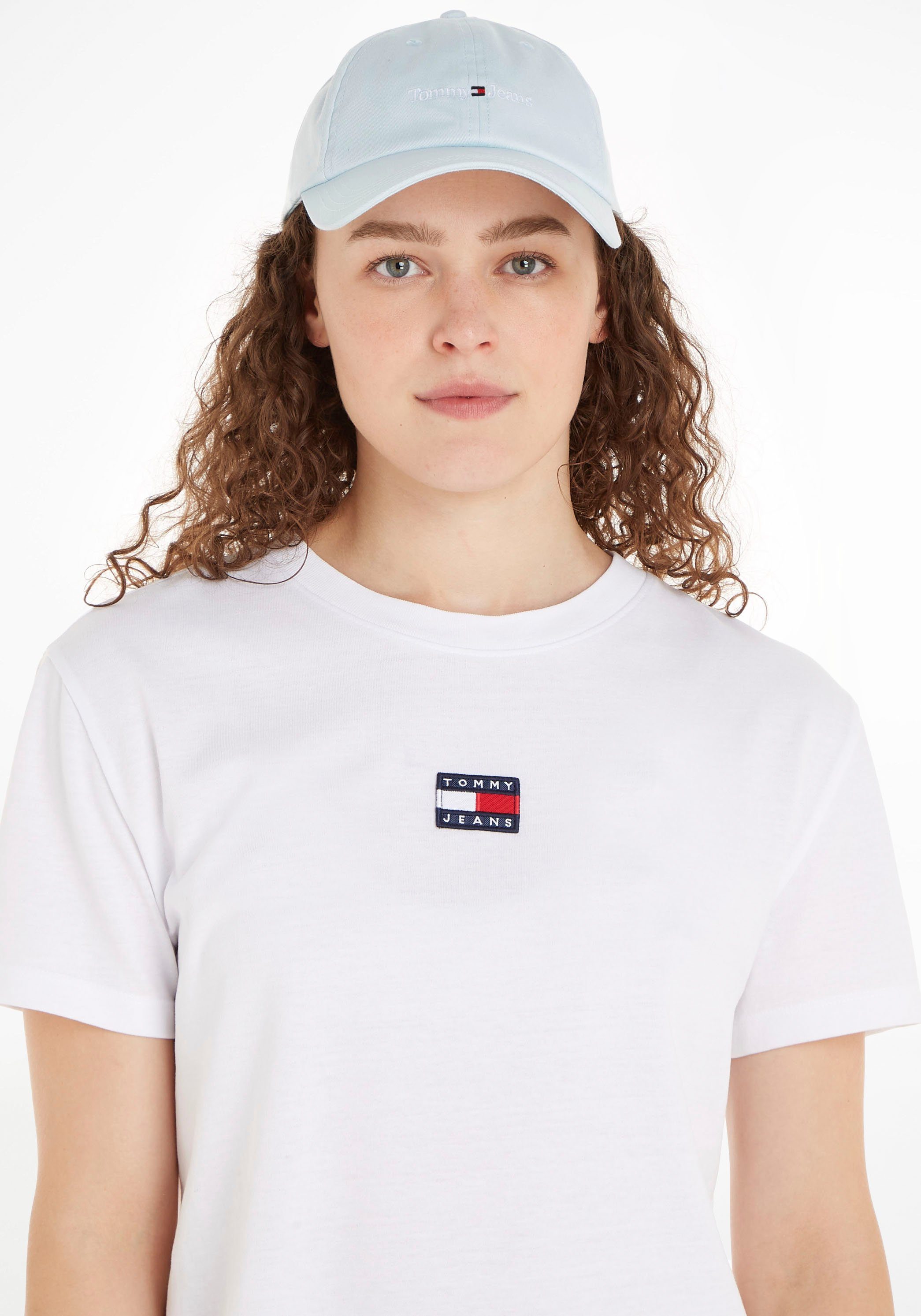 Tommy Jeans Baseball Chambray mit Tommy SPORT Schriftzug Cap gesticktem Sky TJW CAP Hilfiger