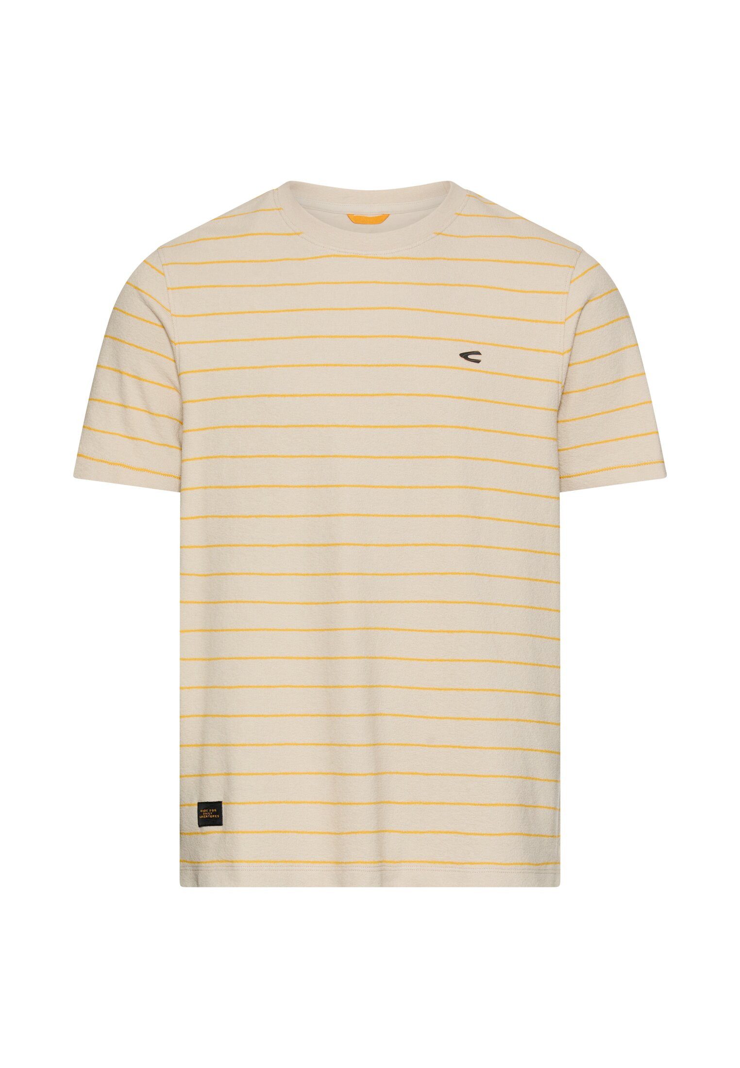 camel active Kurzarmshirt in Steifen-Optik und mit Rundhals – Bild 2 von 5
