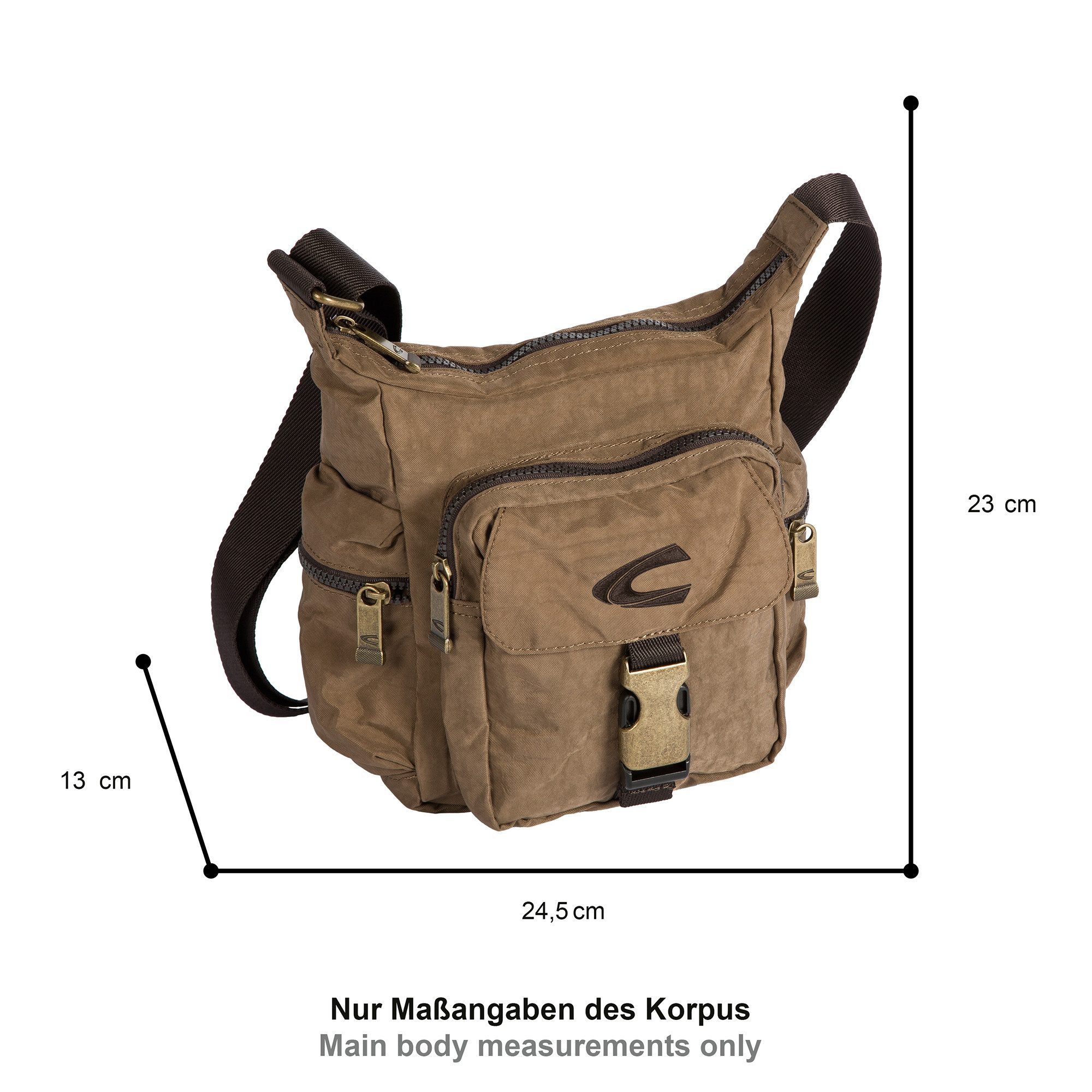 camel active Umhängetasche Journey, Herren Schultertaschuhe, Freizeittasche mit Logostickerei