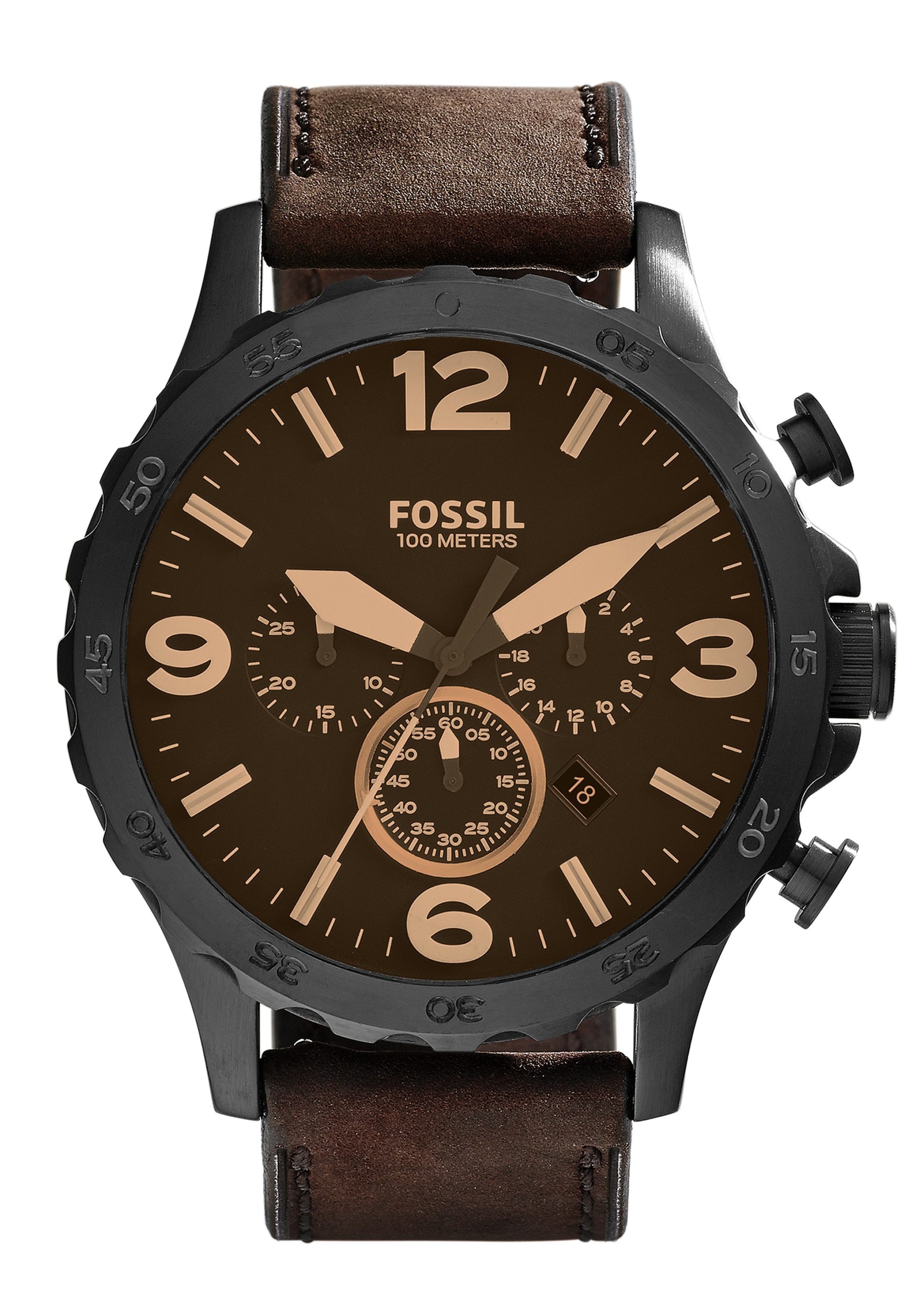 Fossil Chronograph NATE JR1487, Quarzuhr, Armbanduhr, Herrenuhr, Stoppfunkt günstig online kaufen