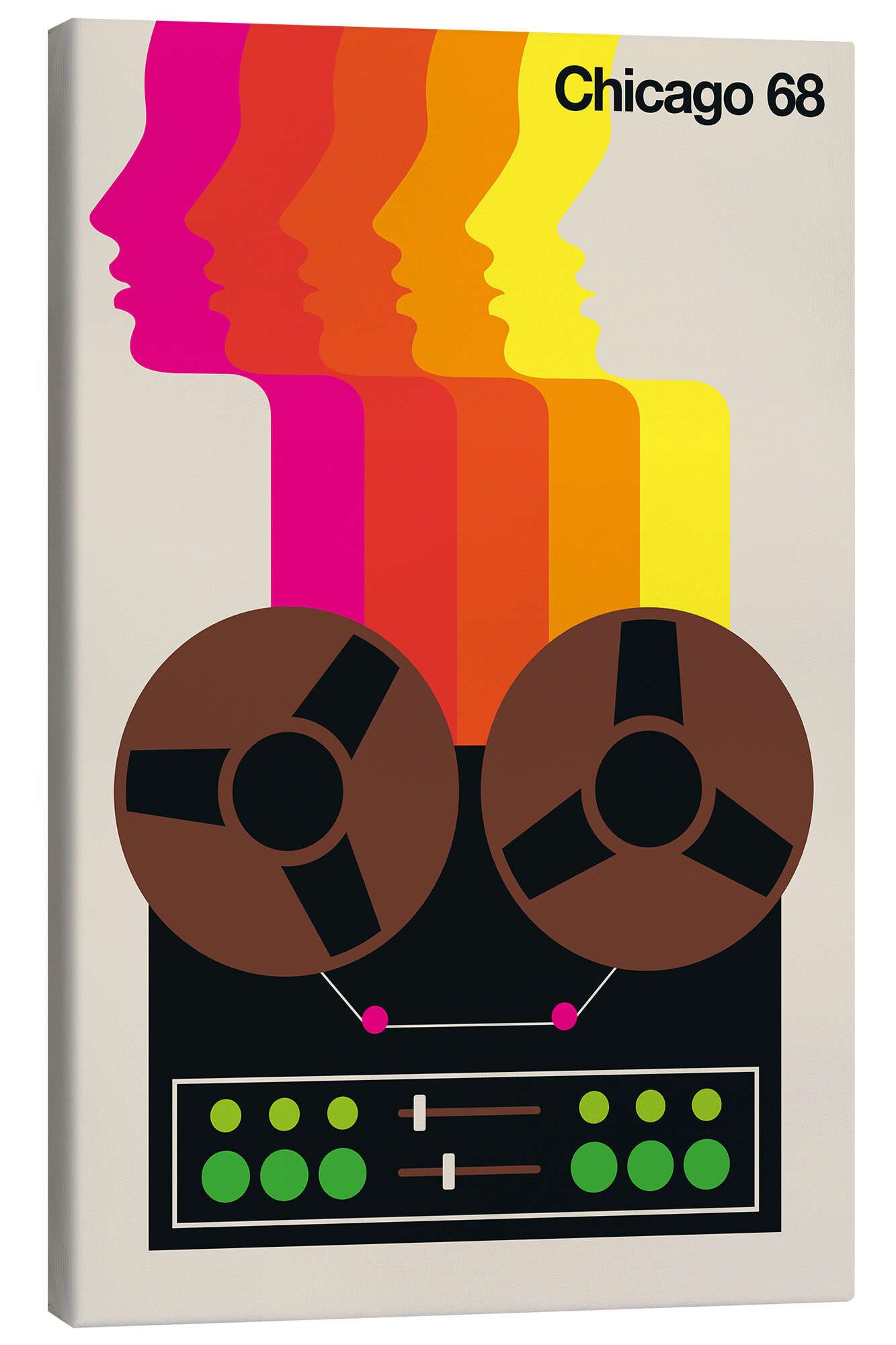 Posterlounge Wandbild Chicago 68, Bo Lundberg, erhältlich als Poster, Leinwandbild, Wandsticker oder Acrylglasbild