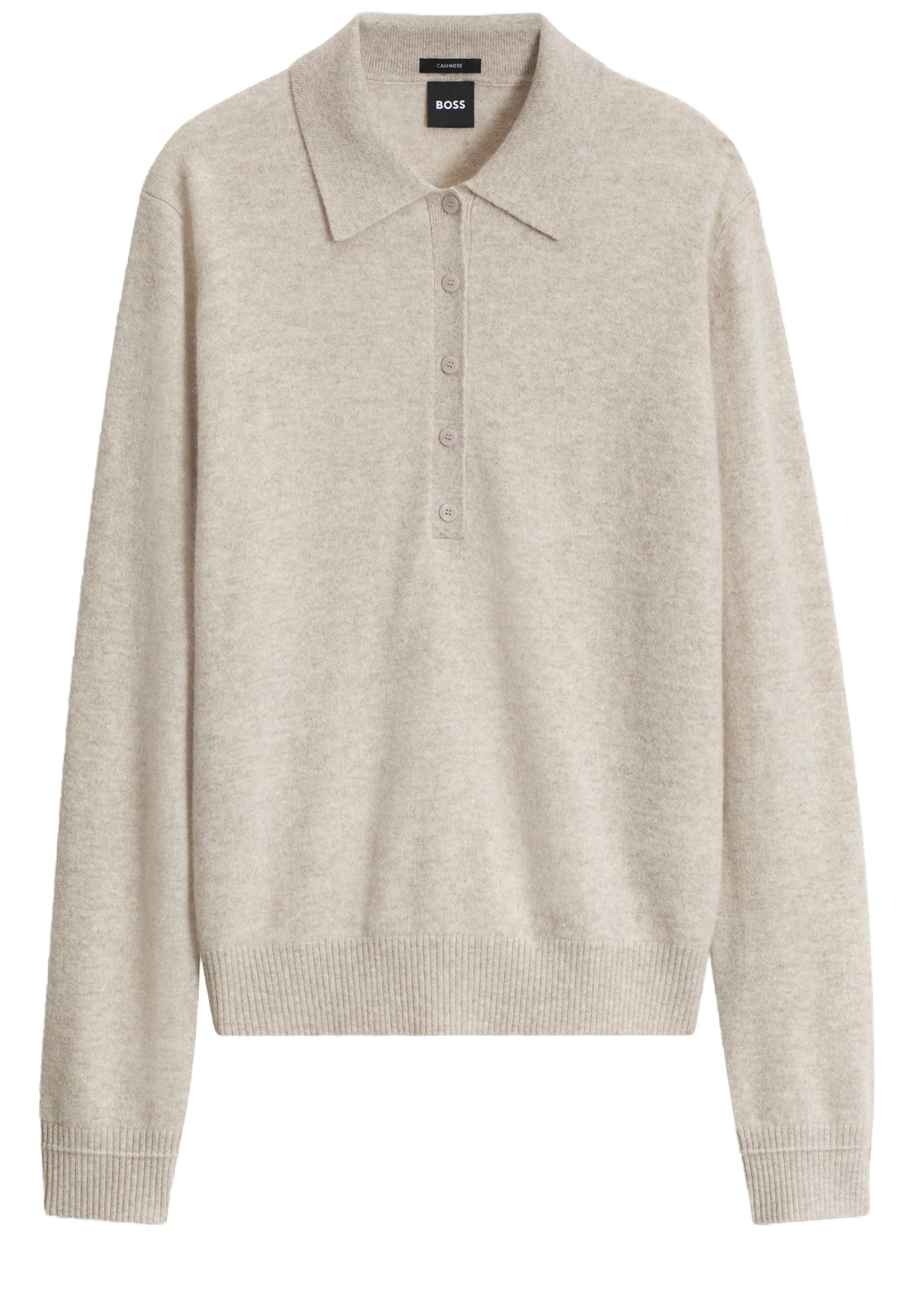 BOSS Strickpullover Falonsi im Polo-Design (1-tlg)