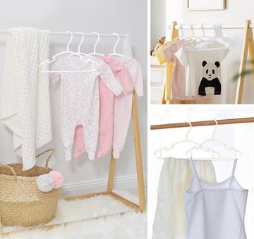 Homewit Kleiderbügel Kinder Kunststoff Kleiderbügel Set mit Hosenständer, (Set, 48-tlg), Hangers Aufbewahrung für Babys und Kleinkinder