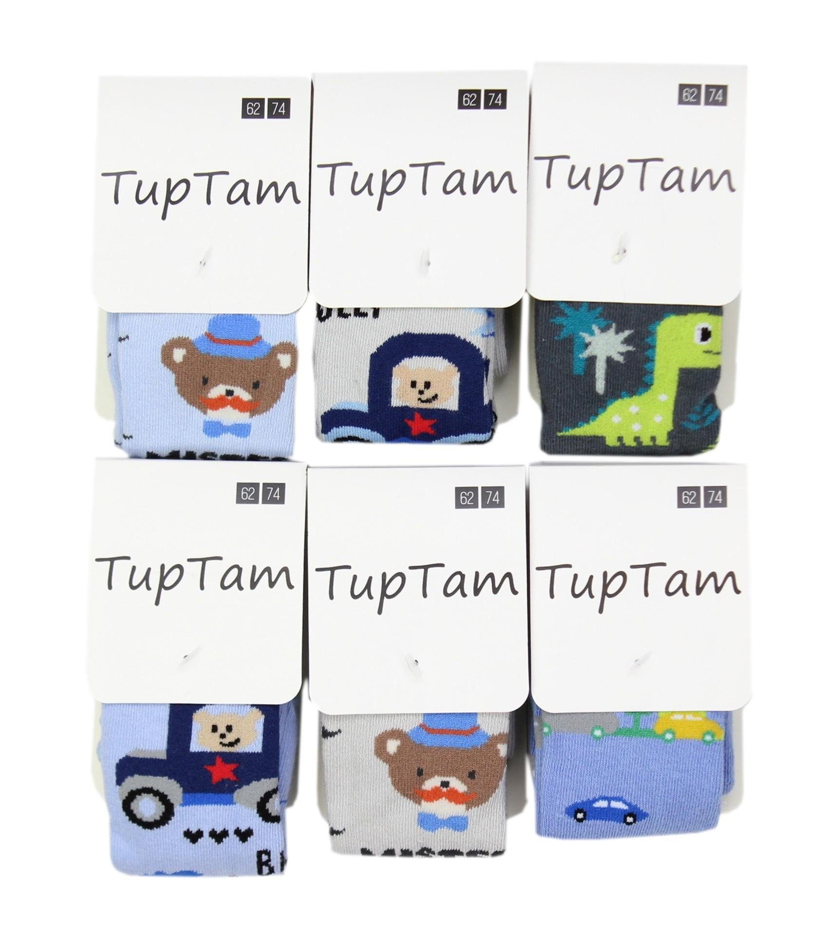 6er TupTam 2 Baby Farbenmix Jungen Strickstrumpfhose Strickstrumpfhose TupTam Pack