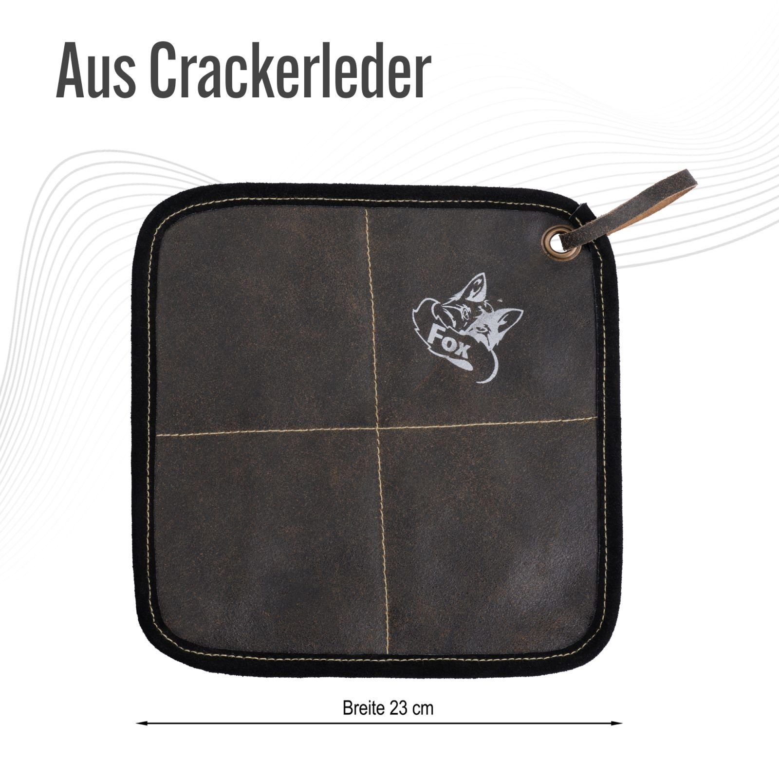 BLACK FOREST FOX Topfhandschuhe Topflappen Pro 300 aus Leder mit Kevlar 2 Stück verschiedene Farben, (Set, 2-tlg), Vintage Brown