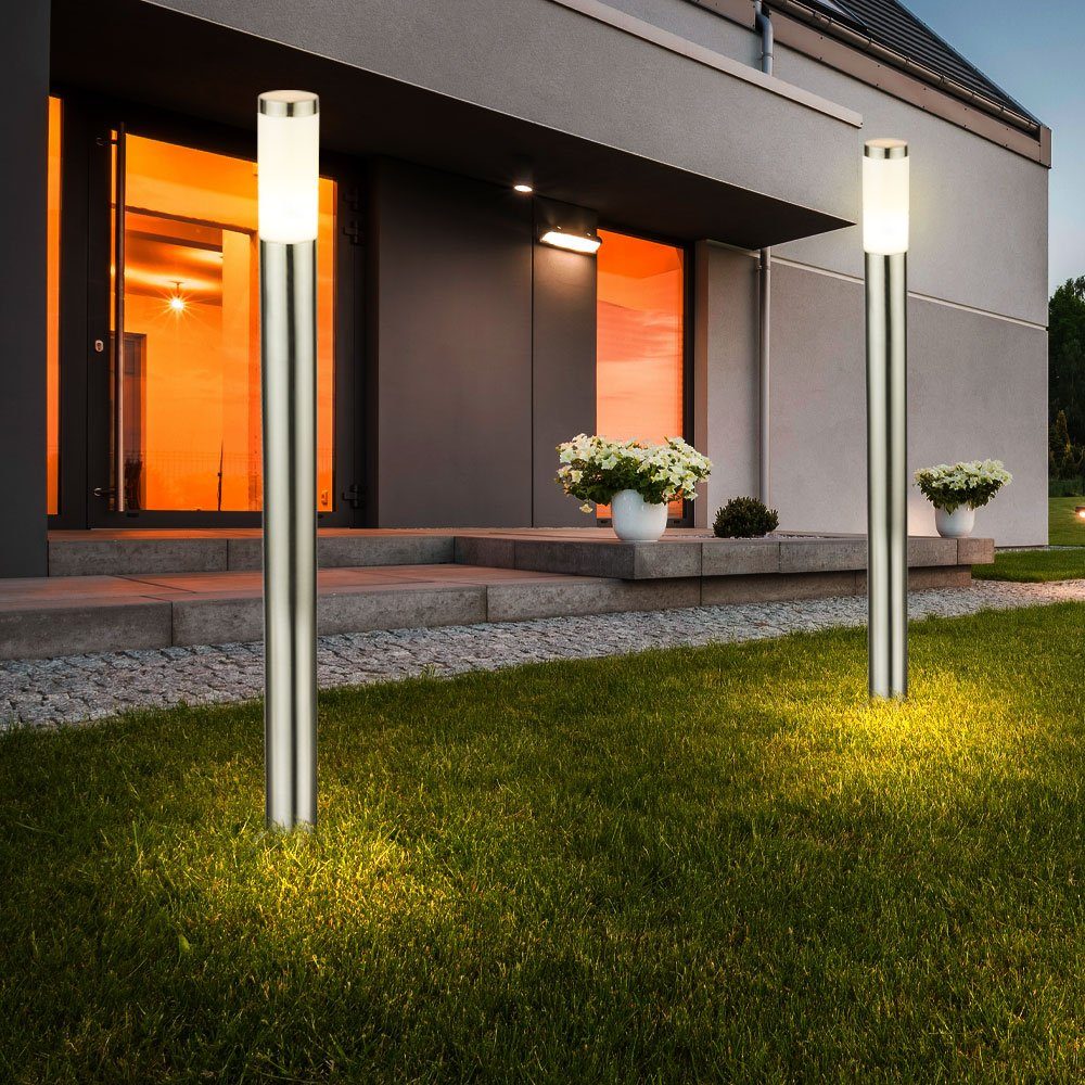 etc-shop LED Außen-Stehlampe, Leuchtmittel inklusive, Warmweiß, Gartenlampe Außenleuchte Säulenleuchte Stehleuchte LED