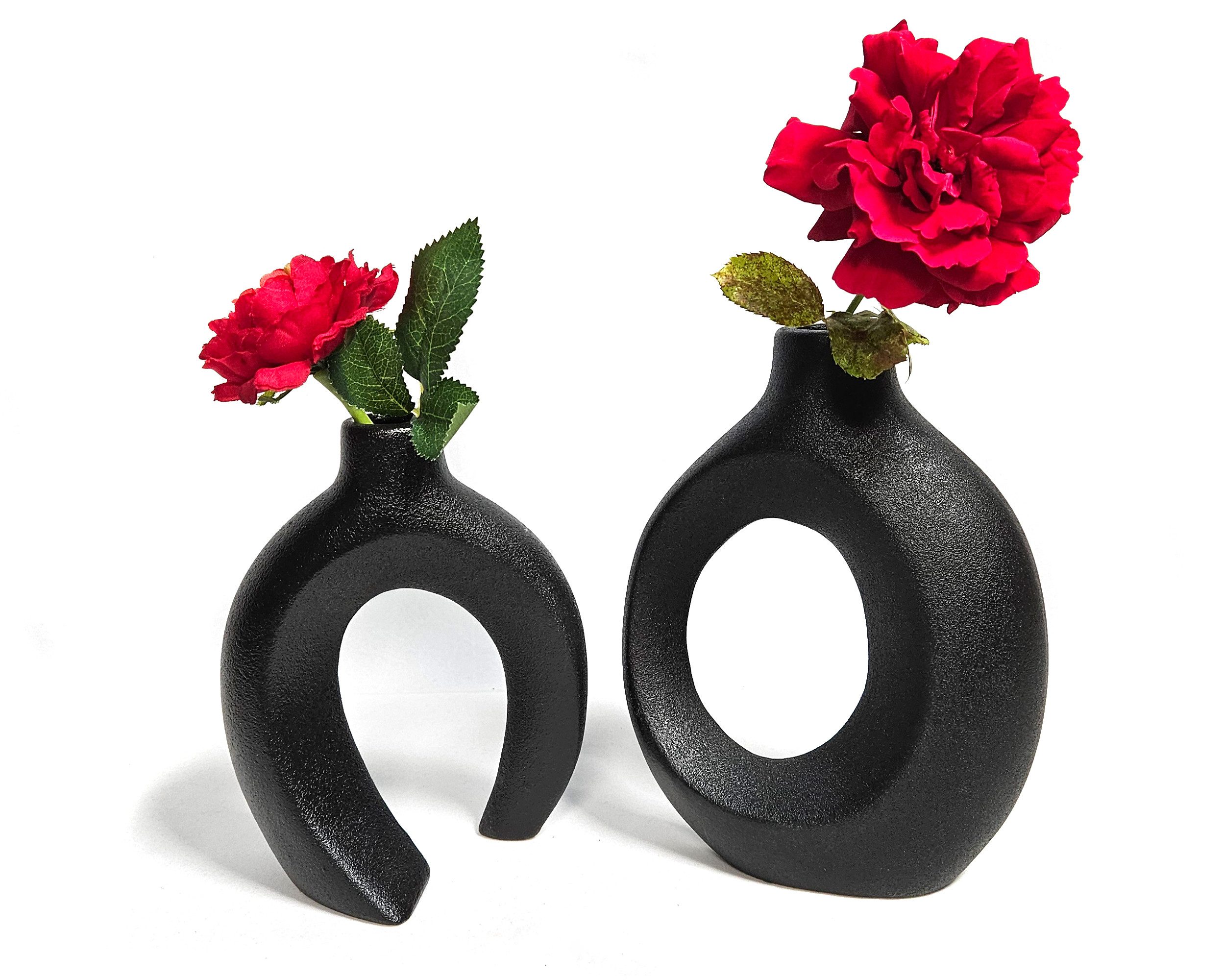 Yudu Tischvase 2-teiliges Vasen Set Blumenvase Dekovase Vase Romantik Desig günstig online kaufen